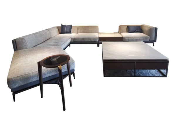 Leather furniture sofa living room Modern sofa set industrial and luxury interwoven W011SF1LGB Bentley Sofa