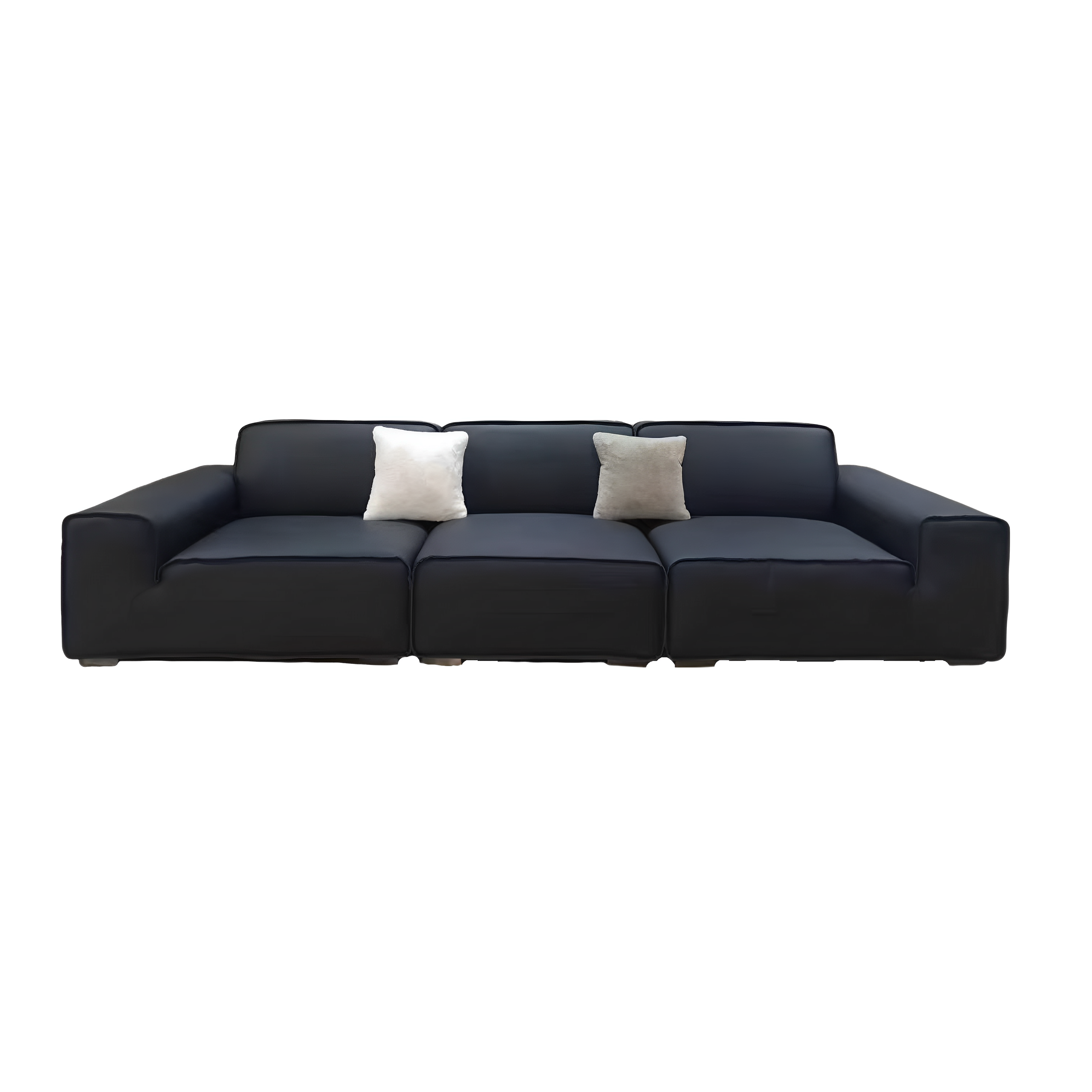 Italian minimalist style big black cow sofa VJ2-2359 sofa