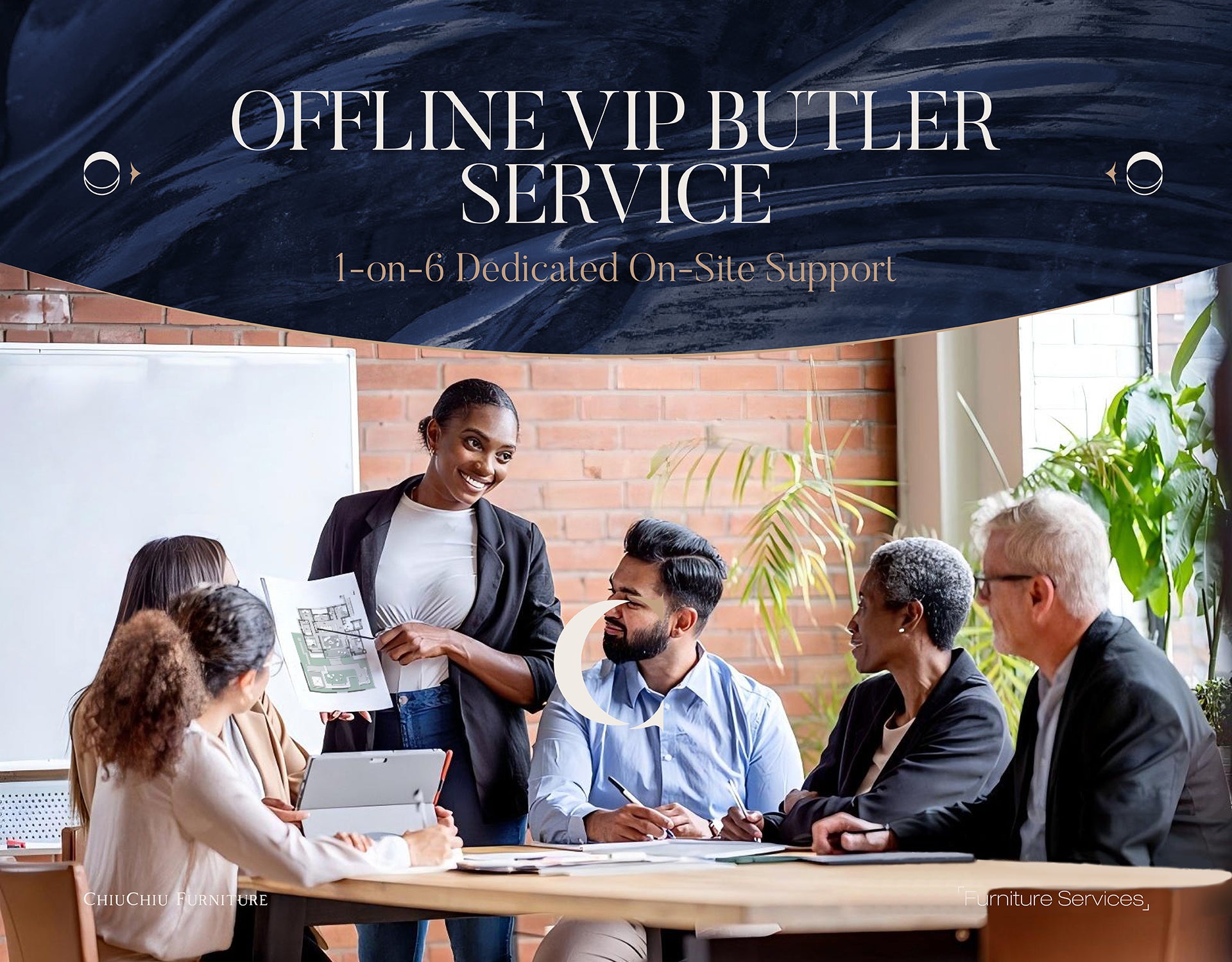[Offline VIP Butler Service] 1-on-6 Dedicated On-Site Support (Foshan Furniture Family Factories · 30-Year Alliance) - Chiuchiufurniture