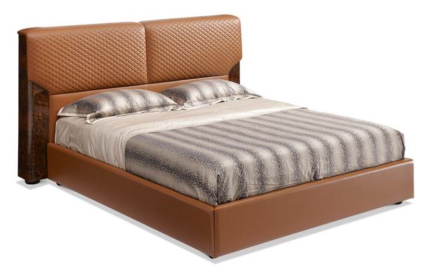 Upholstered Kingsize Modern Leather Bed W006B10 Bentley Bed