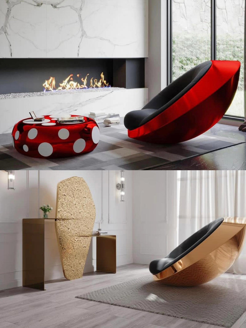 Perfect Blend of Carbon and Glass Fibers - Innovative Craftsmanship of the Ufo Chair