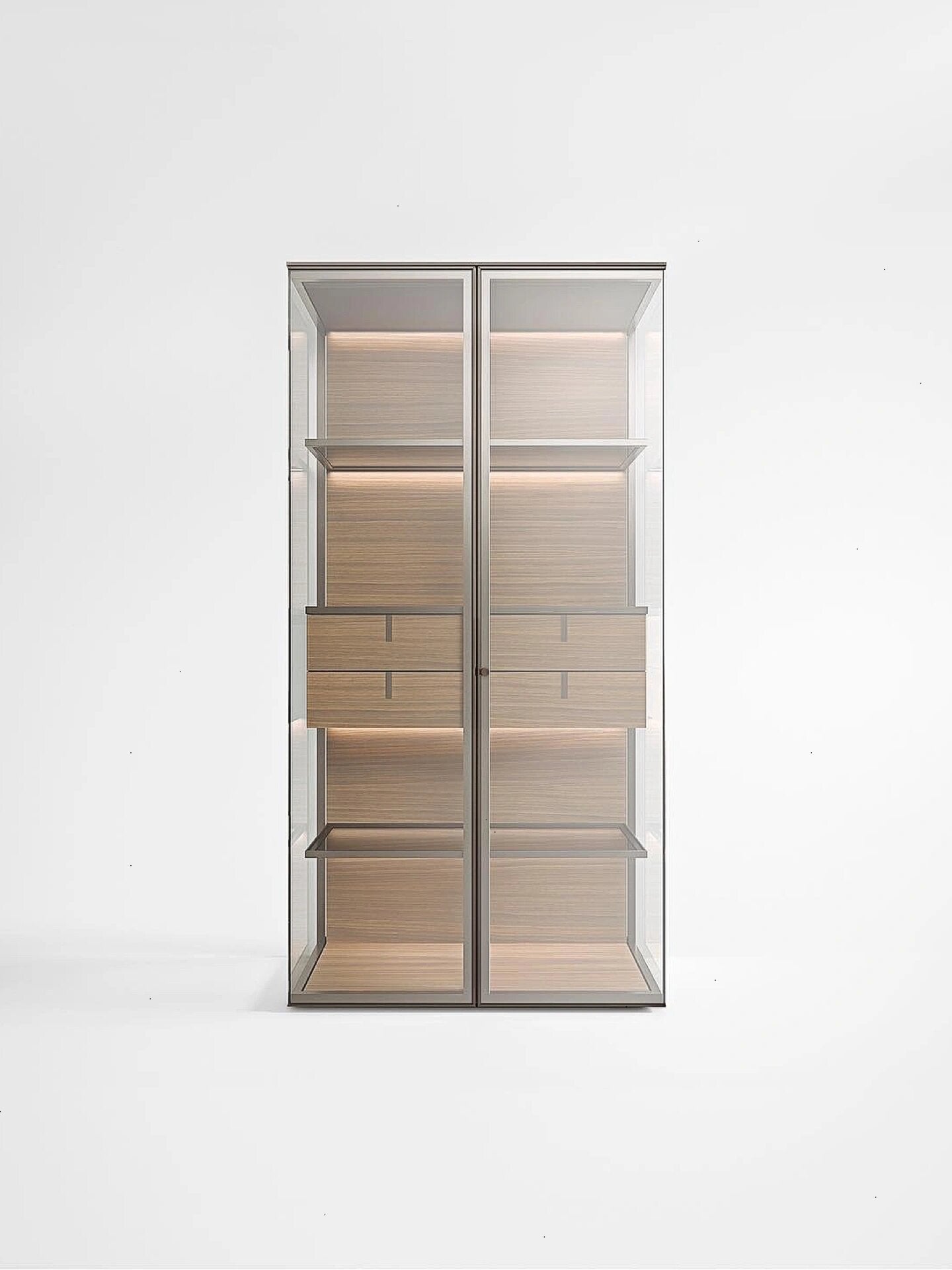 Lightweight Yet Sturdy: Aliante Glass Display Cabinet's Modern Design