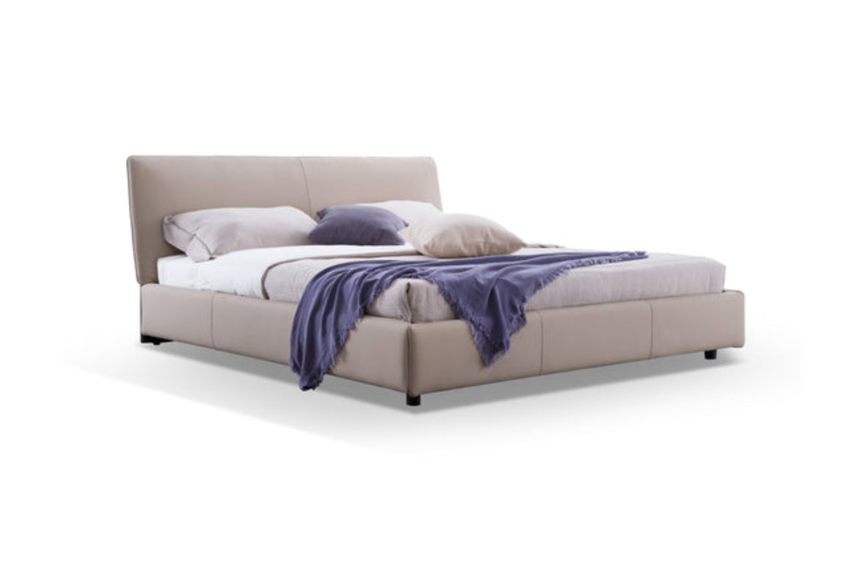 Minimalist Beige Leather KB-VVCASA-BED-VX1-1803-1 Bed VV