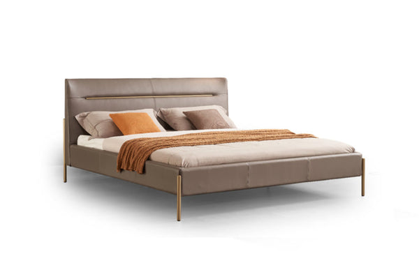 Premium Italian Minimalist A45 Full Leather Bed Set KB-VVCASA-BED-VX3-2018-1 Bed