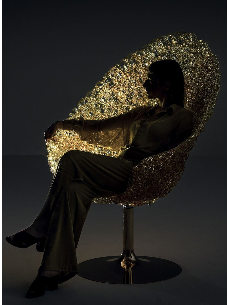 ueen Crystal Chair: Twinkling Stars of the Night Sky