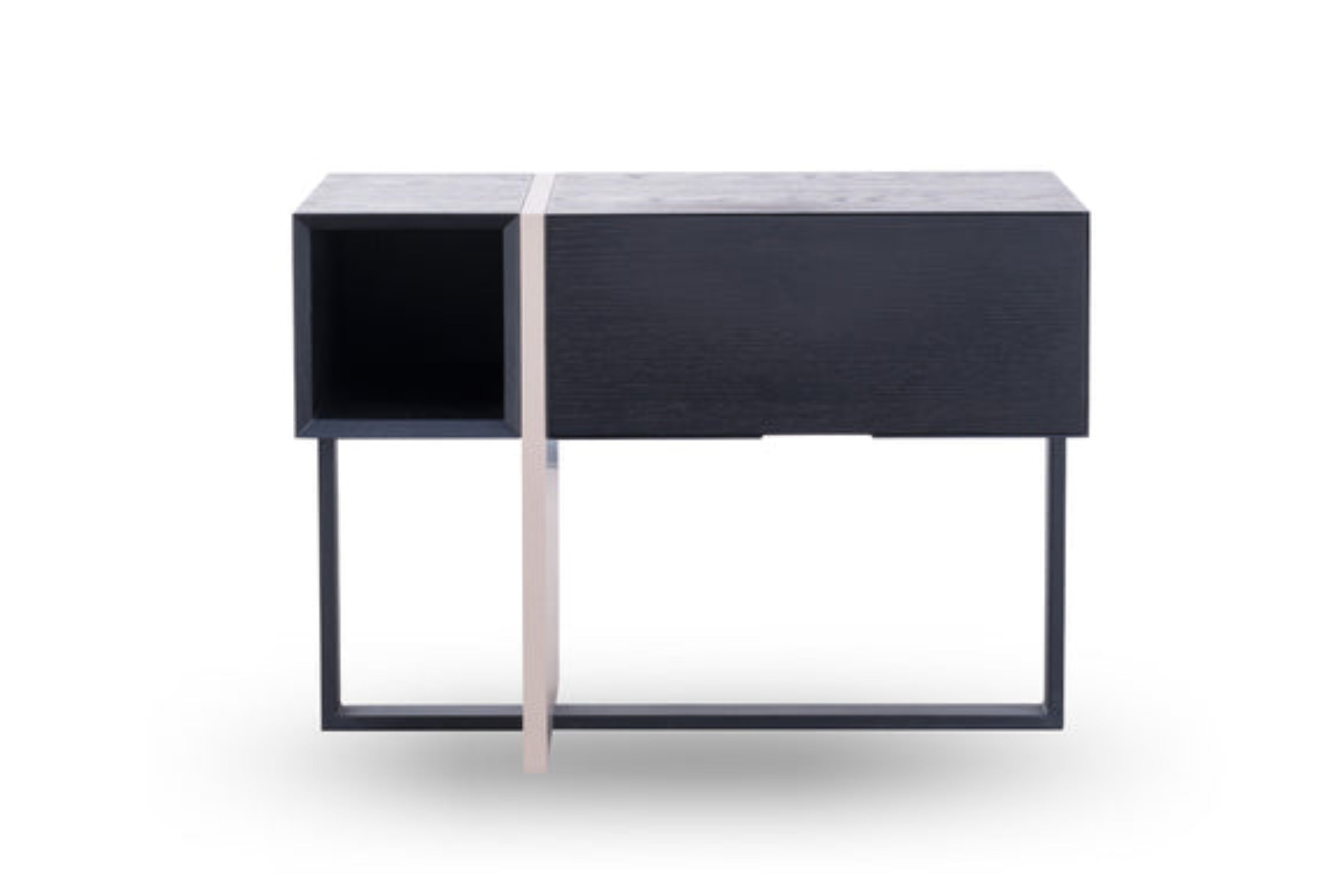 Sleek Black HX-1862-2  Bedside Cabinet VV