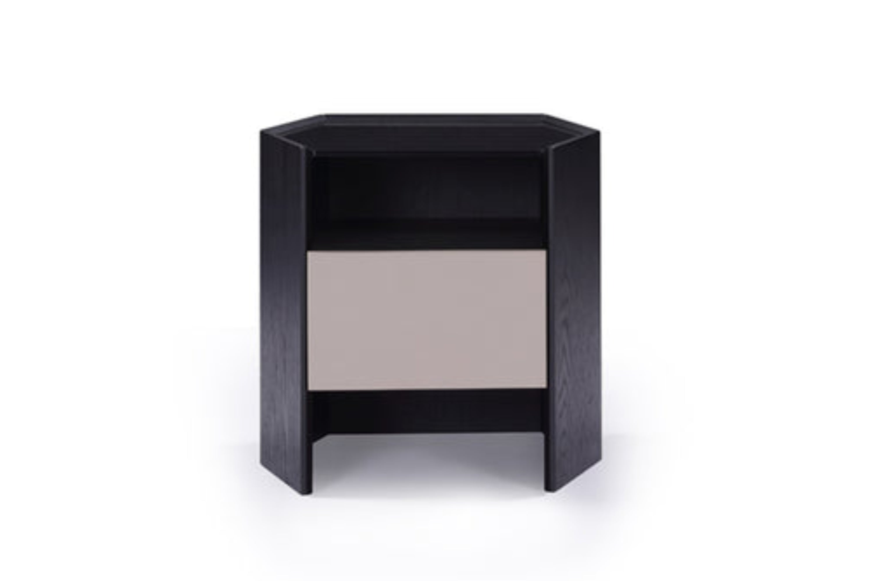 Contemporary Black HX5-1695-3 Bedside Table VV