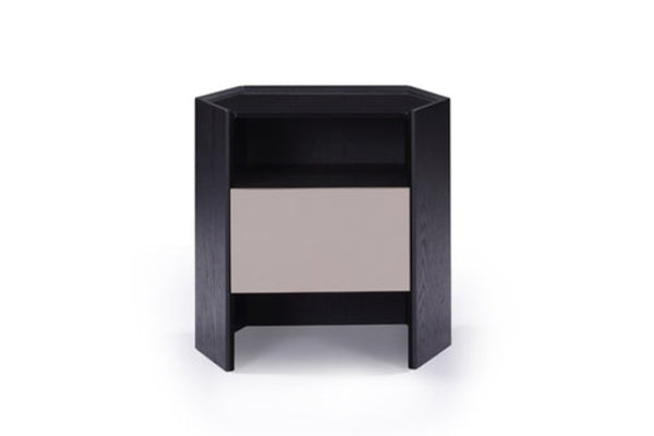 Contemporary Black HX5-1695-3 Bedside Table
