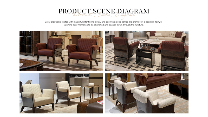 Hot selling light luxury classic design chairs living room single sofa lounge leisure chair for home furniture W006SF11A Bentley LOUNGE CHAIR