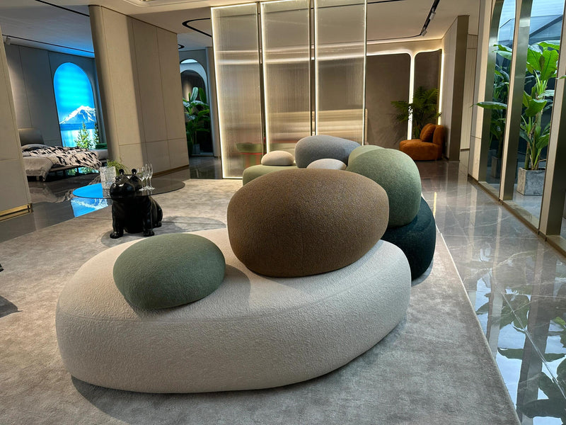 Infinite Creativity: Flexible Modular System of Pebble Sofas