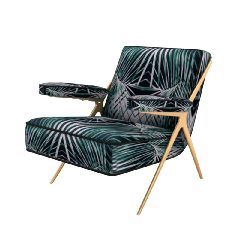 Luxury Minimalist Design Lounge Chair Leather Metal Feet Living RoomChair Armchair WH311SF11 lounge chair