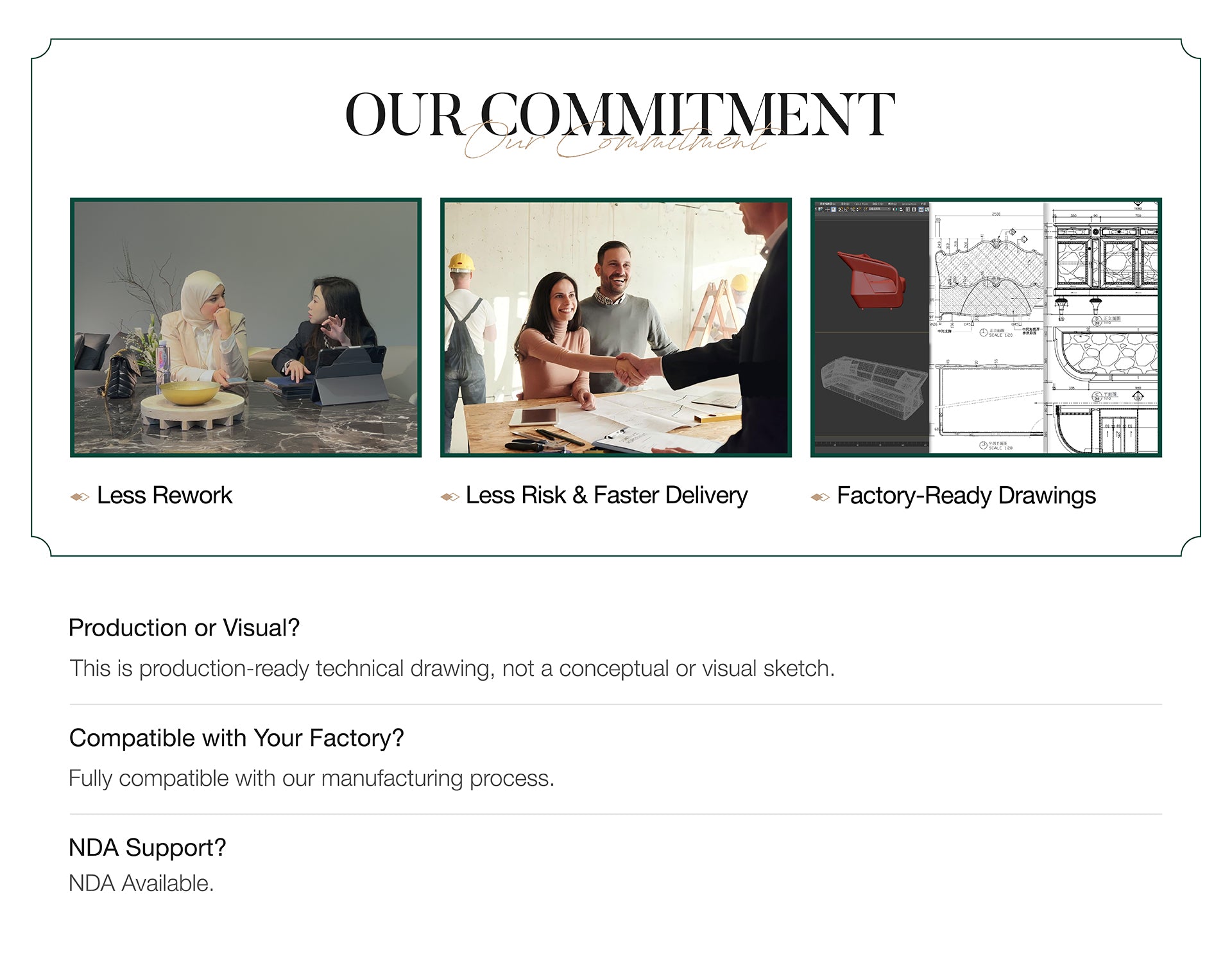 [Custom Furniture Drawing Service] 1-on-5 In-House Engineering Team (Foshan Furniture Family Factories) - Chiuchiufurniture