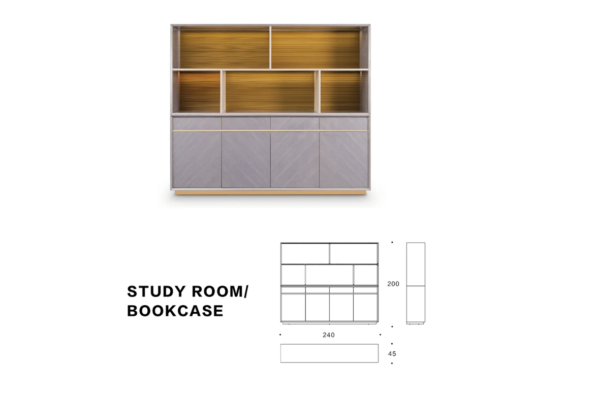 WH302S26 Bookcase desk W