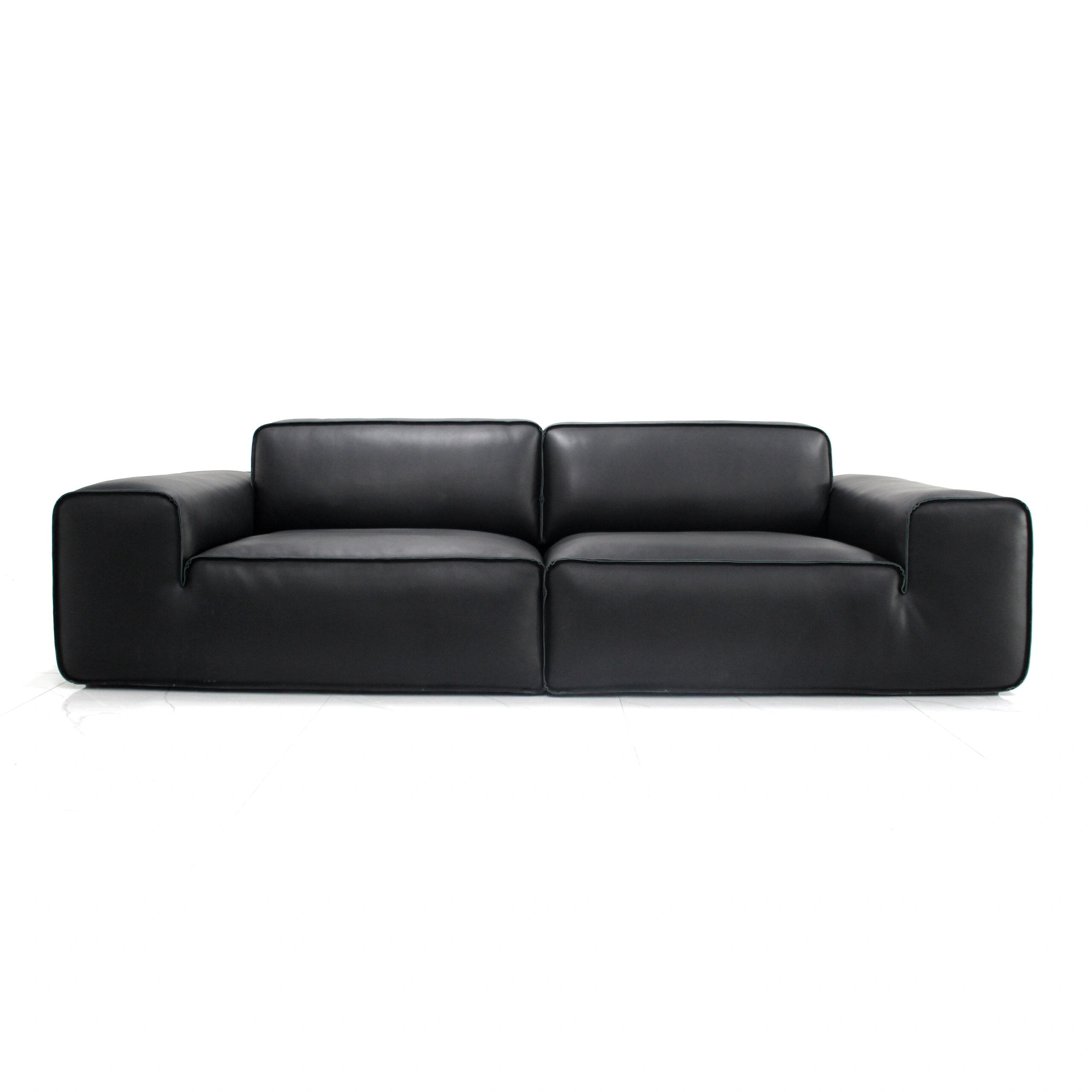 Dennes Big Black Bull Sofa: A Majestic Embrace with a Gentle Touch VJ2-2359 Sofa