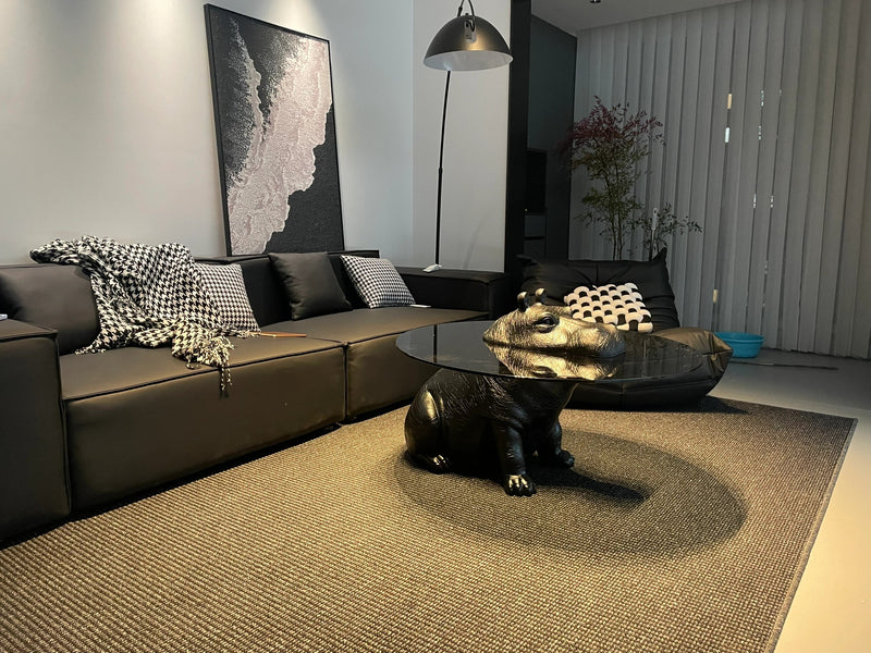 Hippo Coffee Table: A Fusion of Dynamic Sculpture and Modern Home Art