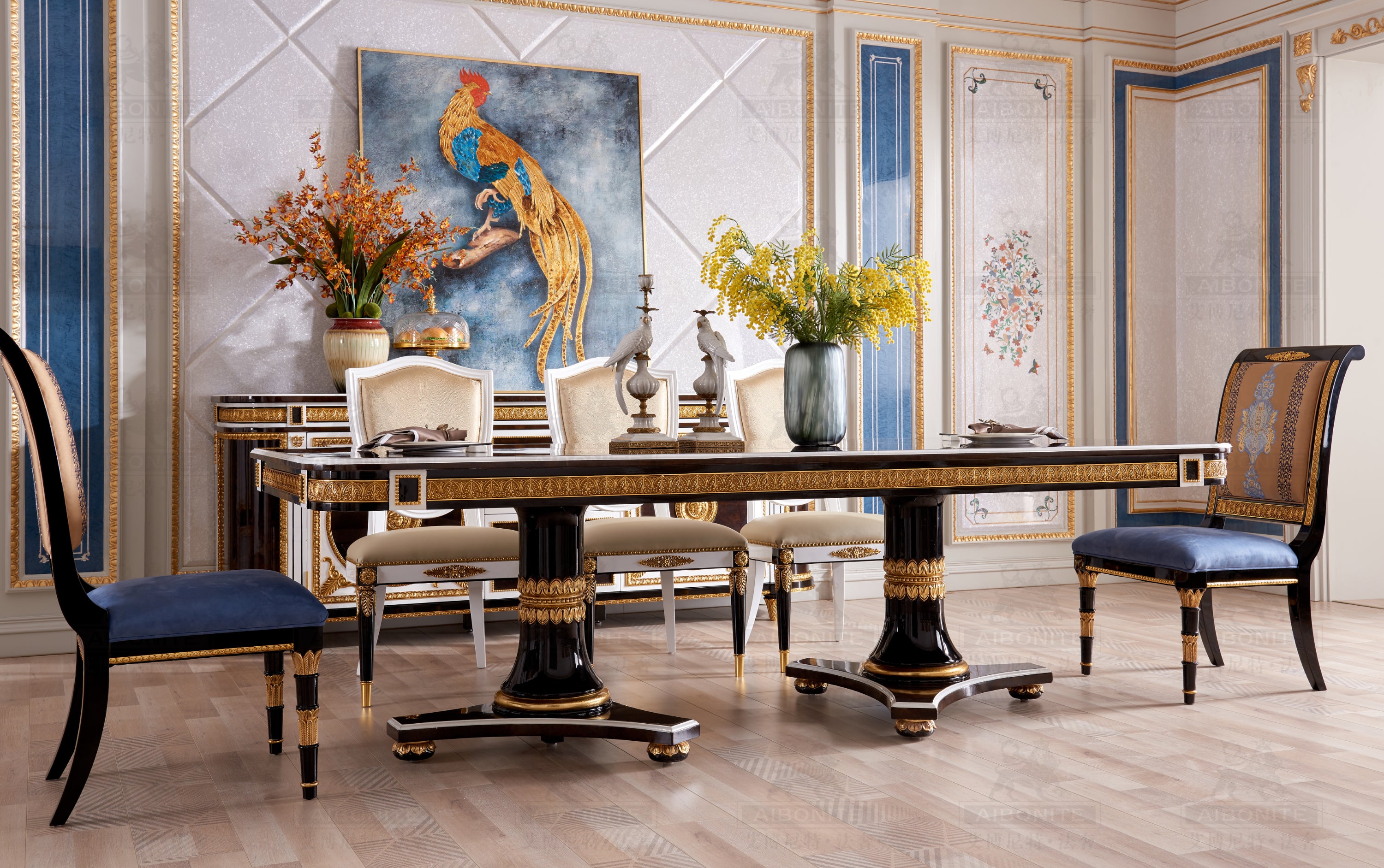 AI-2019B-54 Long dining table GD