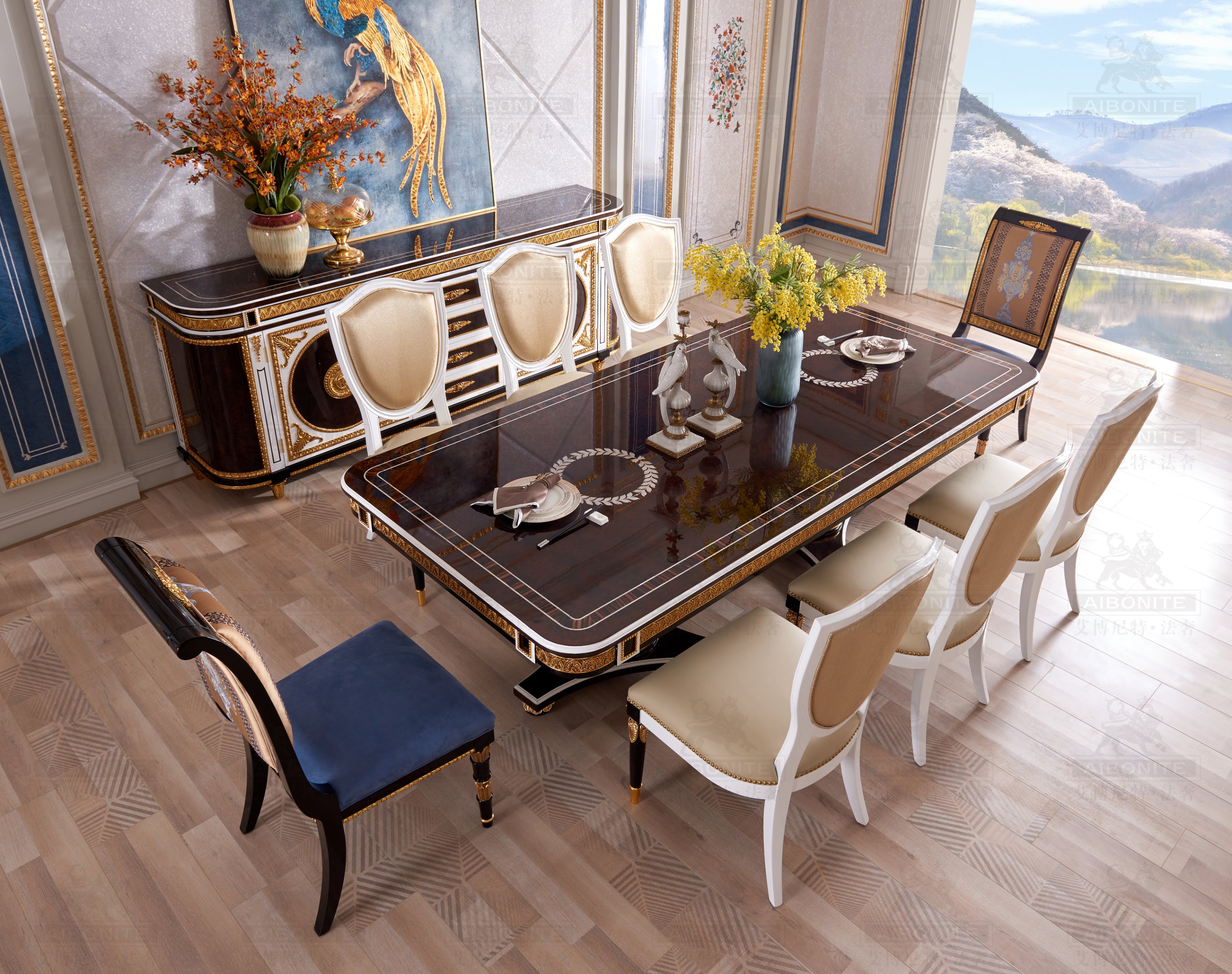 AI-2019B-53 Round dining table GD