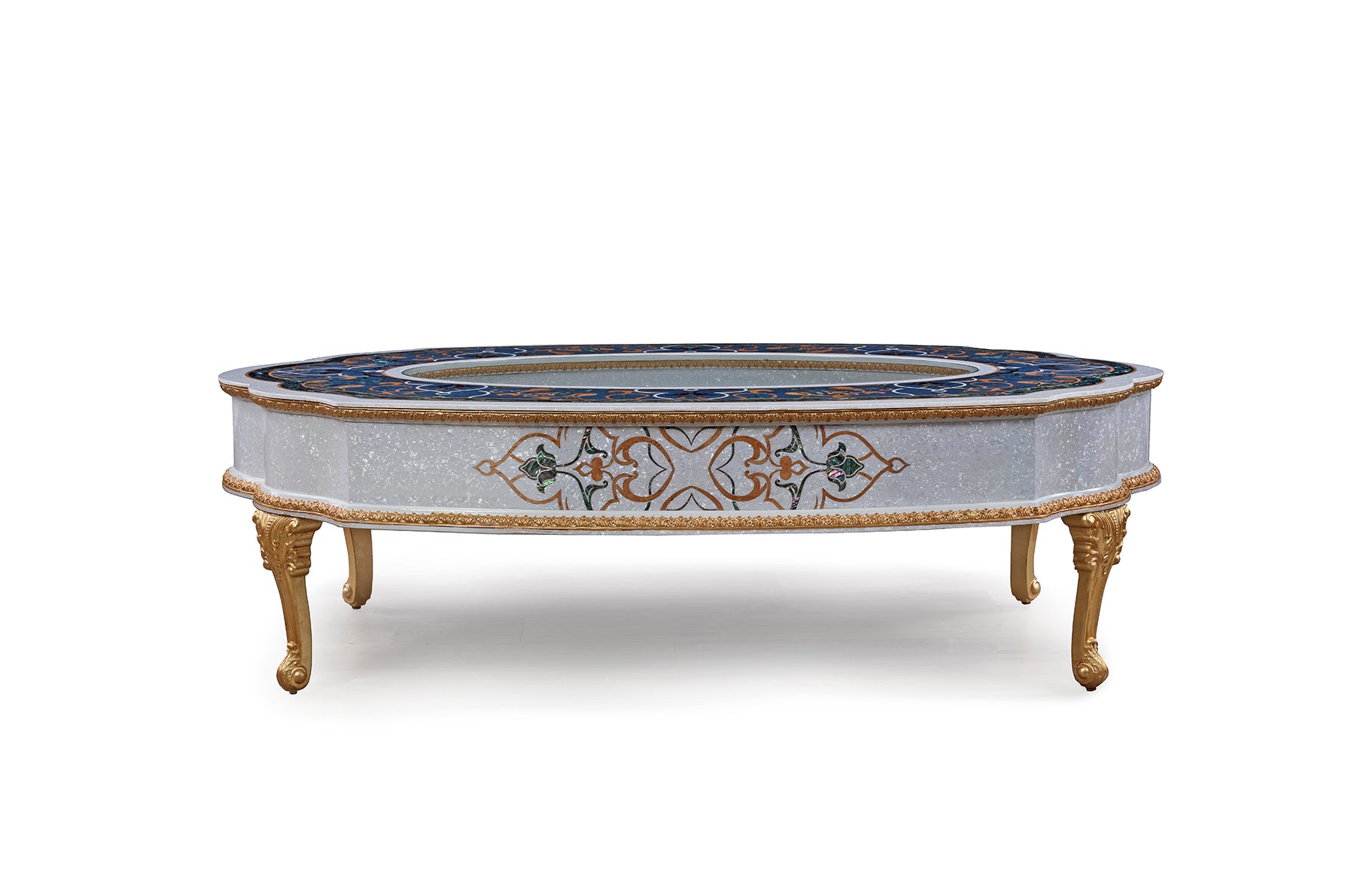 AI-2019D-60-2 Oval tea table GD