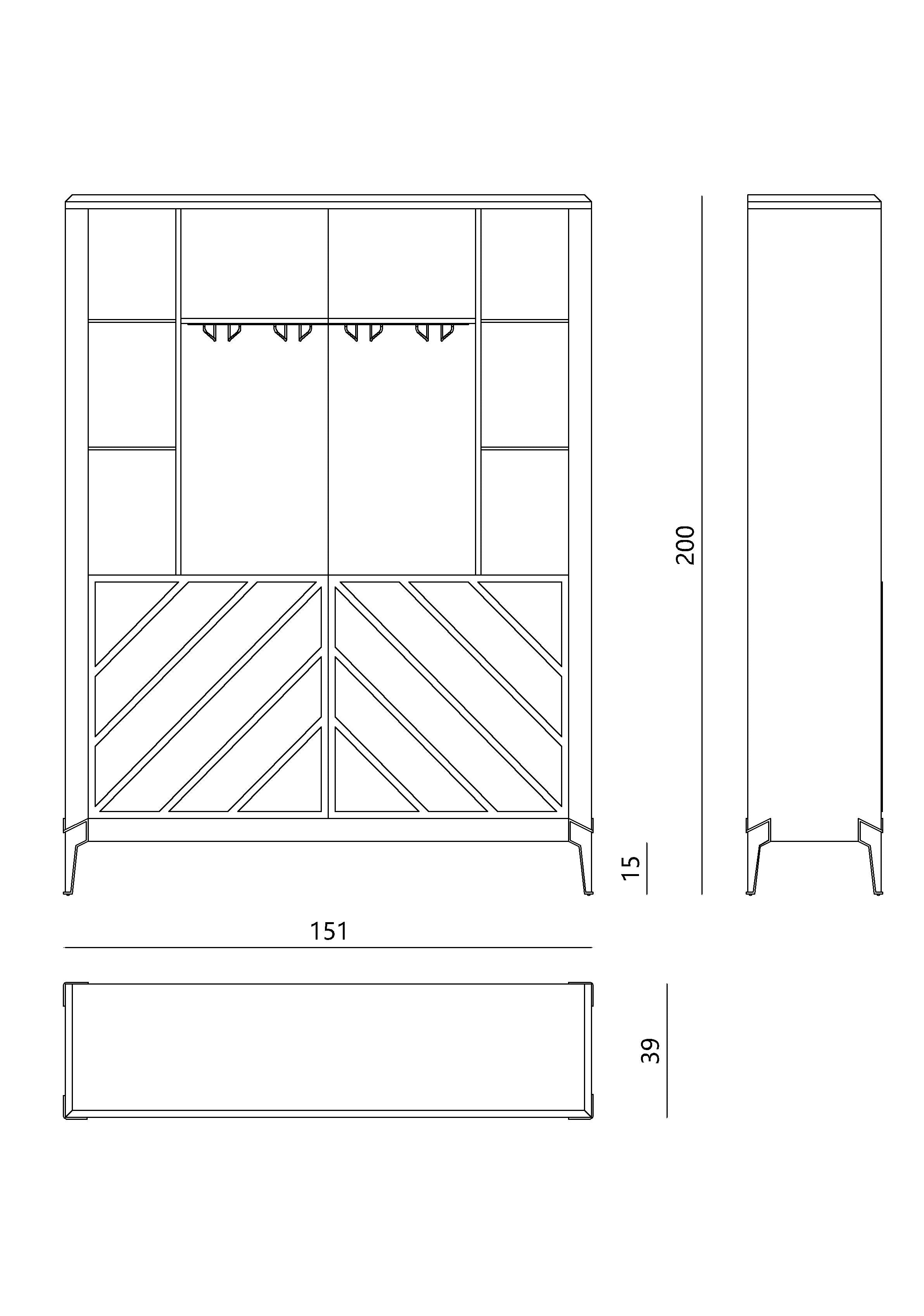 APTA-2836 Wine Cabinet | Stylish Storage for Your Wine Collection - Chiuchiufurniture