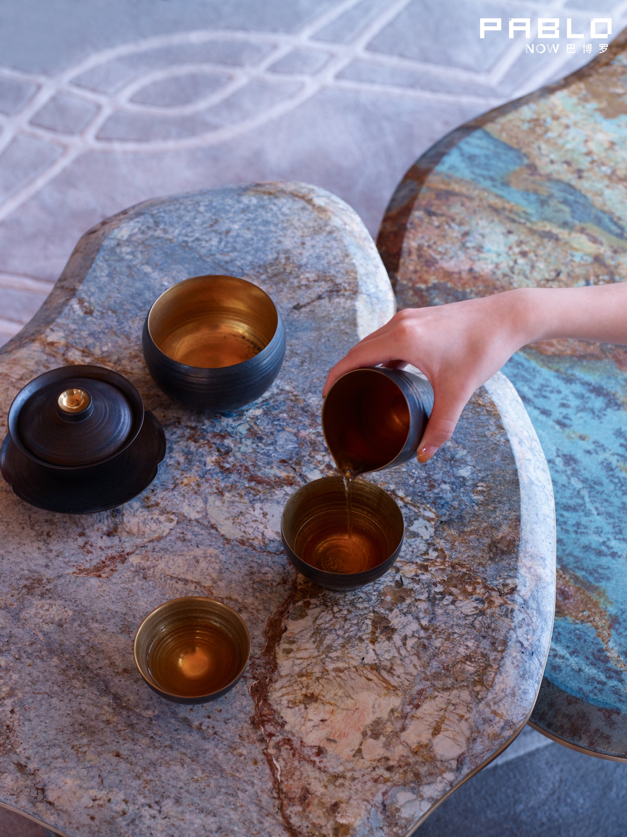 APTC-2598 Lrregular angle A Coffee Table Tea table - Chiuchiufurniture