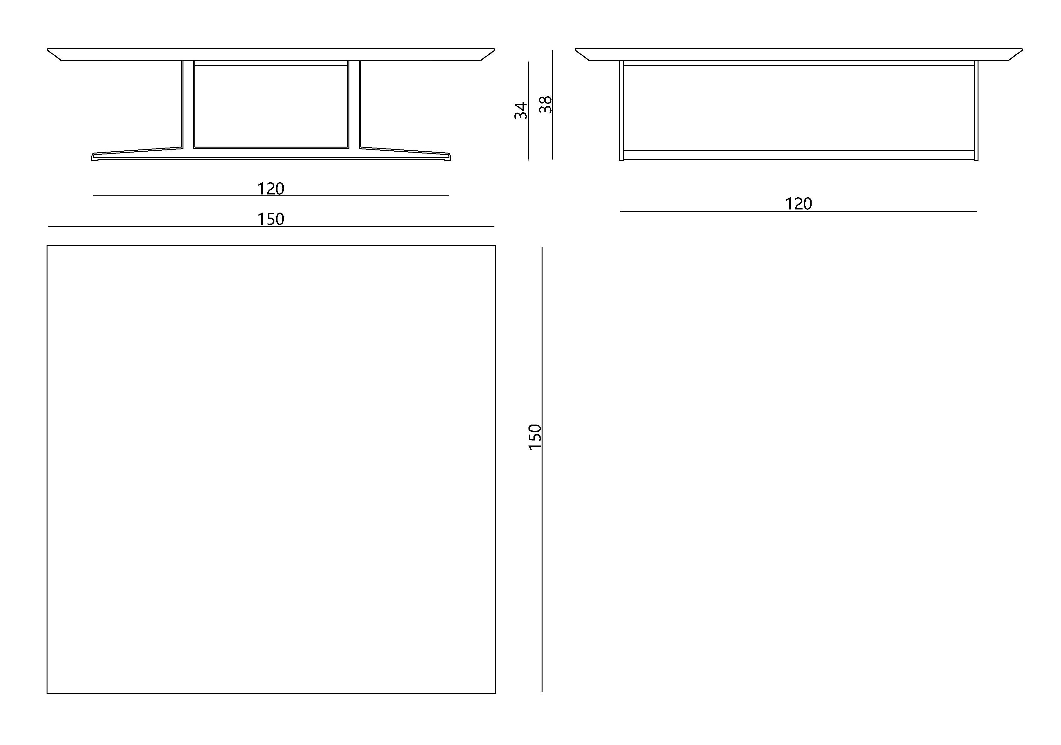 APTC-3092 Square Coffee Table - Modern Design for Living Room - Chiuchiufurniture