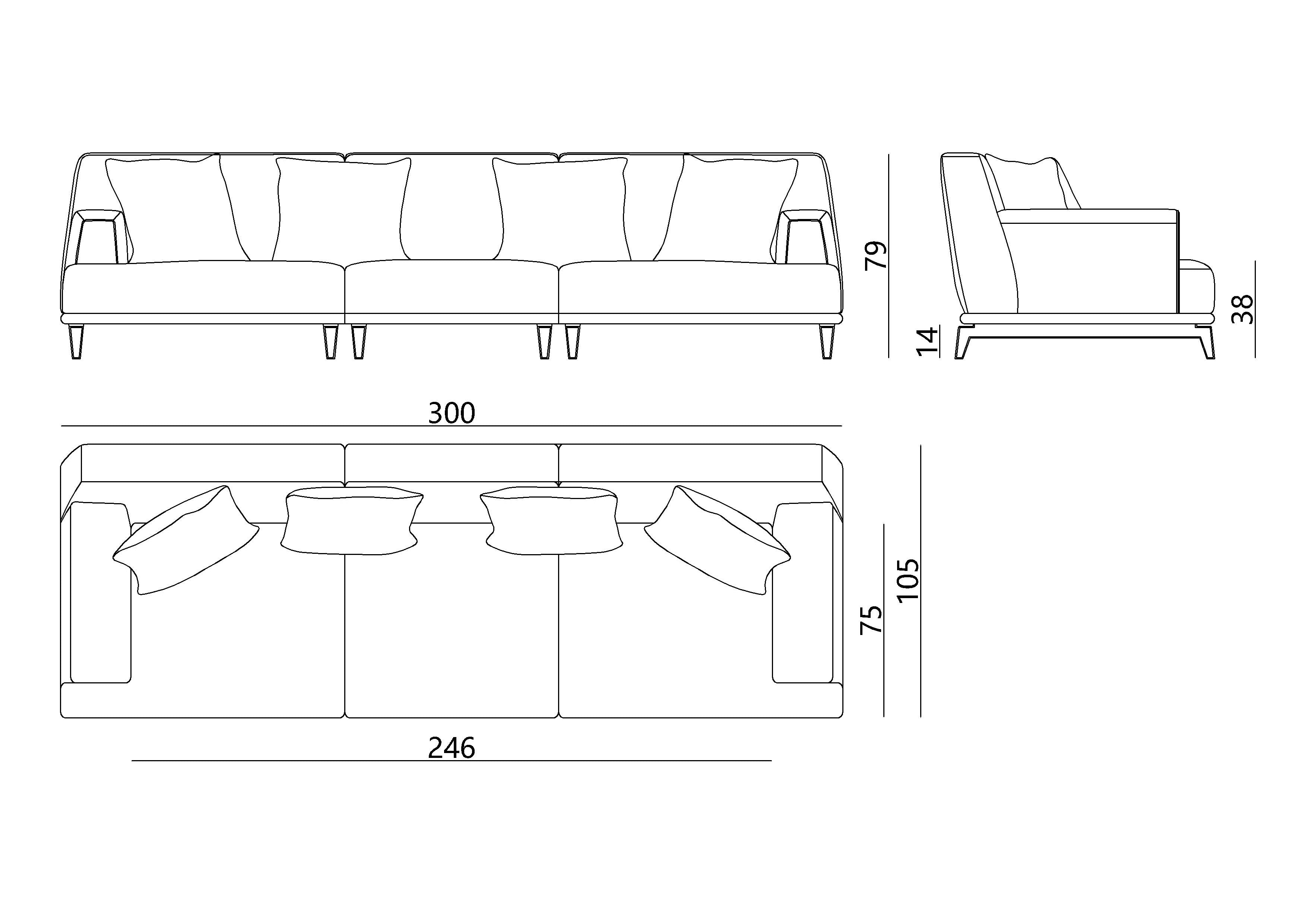 APTS- 2707 Sofa - Modern Comfort and Style - Chiuchiufurniture