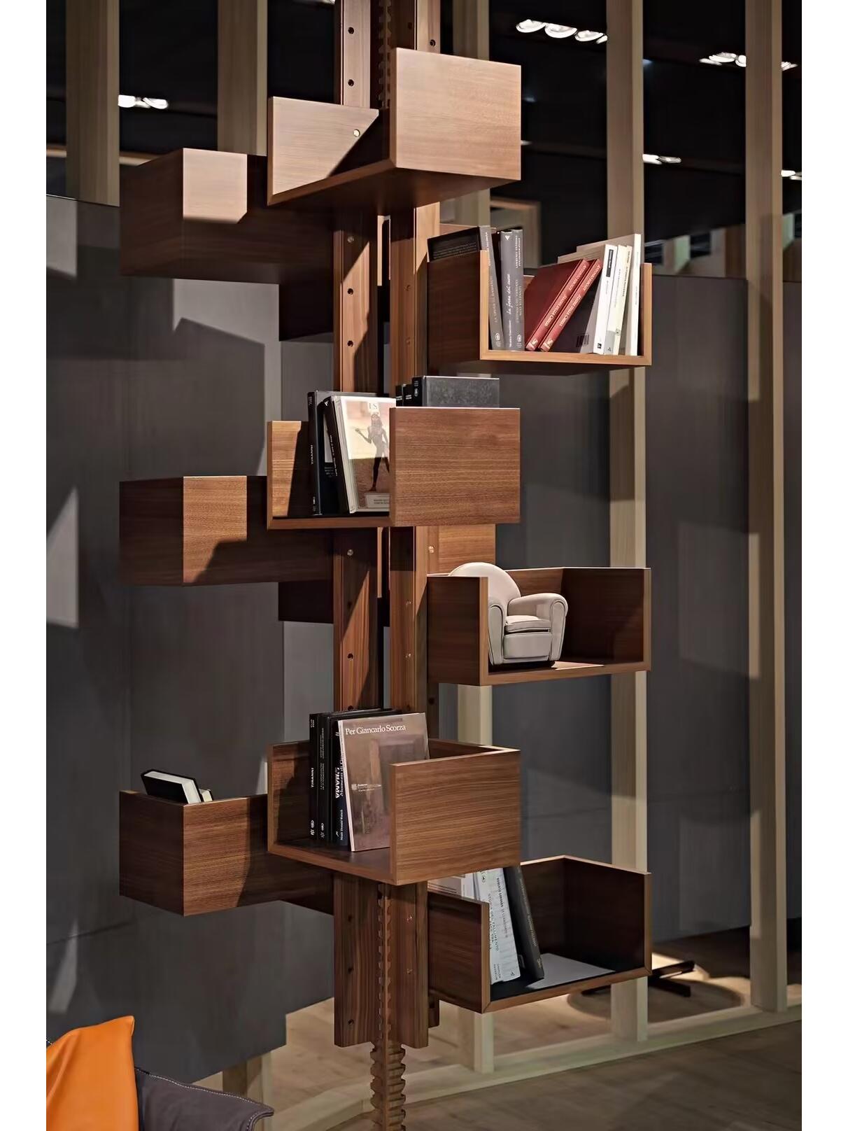 Transformative Design: Albero's 360-Degree Rotating Bookshelf