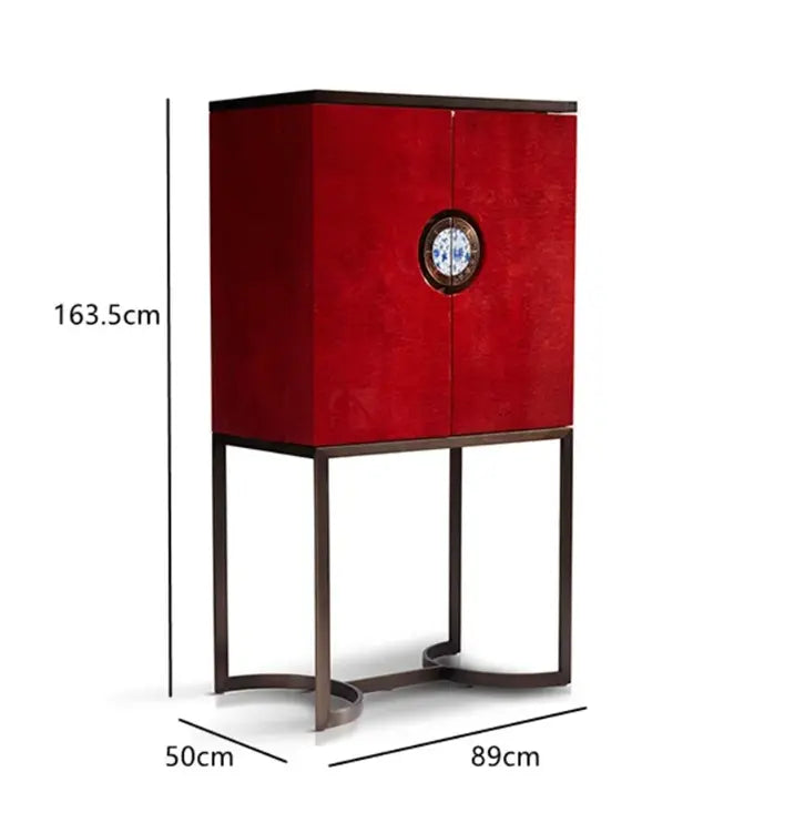 Antique Style Storage Cabinet with Metal Base for Living Rooms W003H16A W003H16B Bentley Side cabinet,hall cabine,tliving-room cabinet