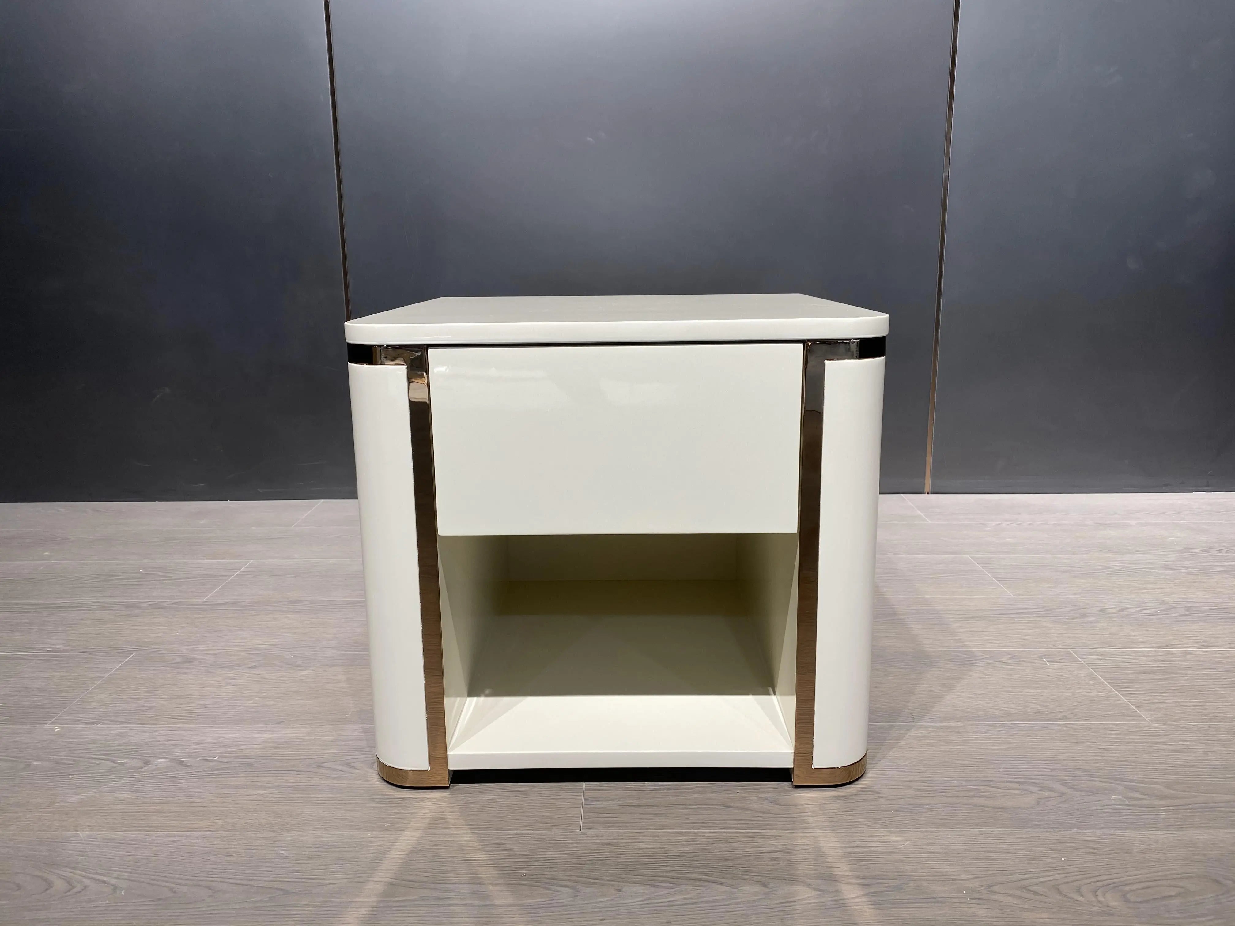 Bedroom Bedside Table With Drawer Modern Nightstand W009B11 Fendi style  bedside table W