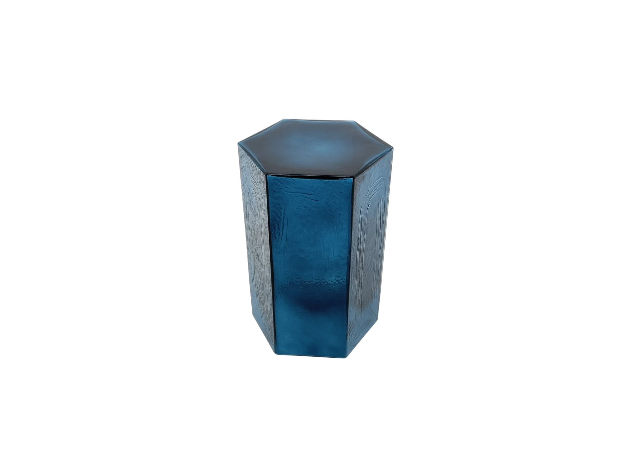 CJ-297 Ice Blue Sofa Hexagonal Side Table