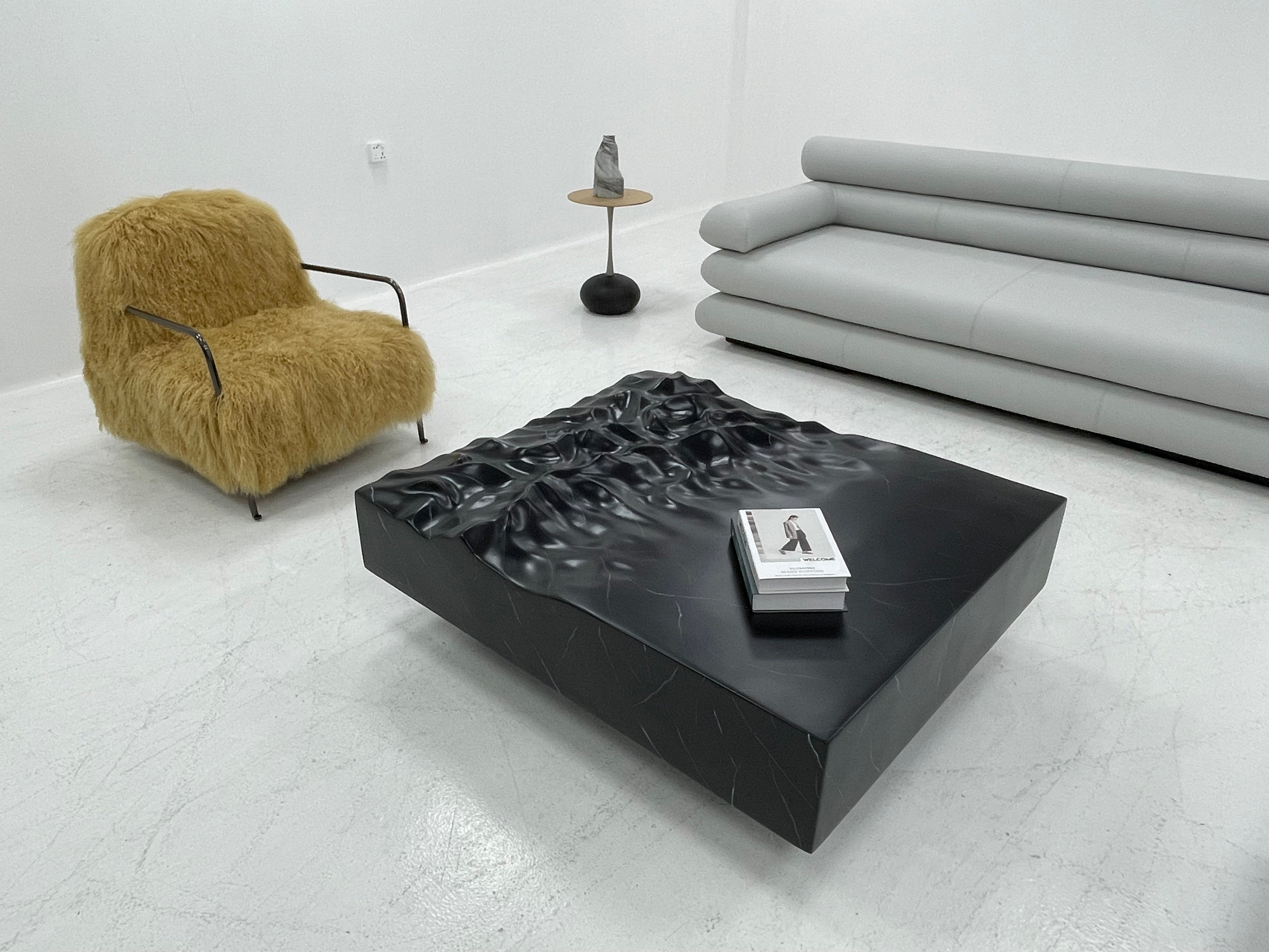 CJ-340 Cubic Water Wave Coffee Table