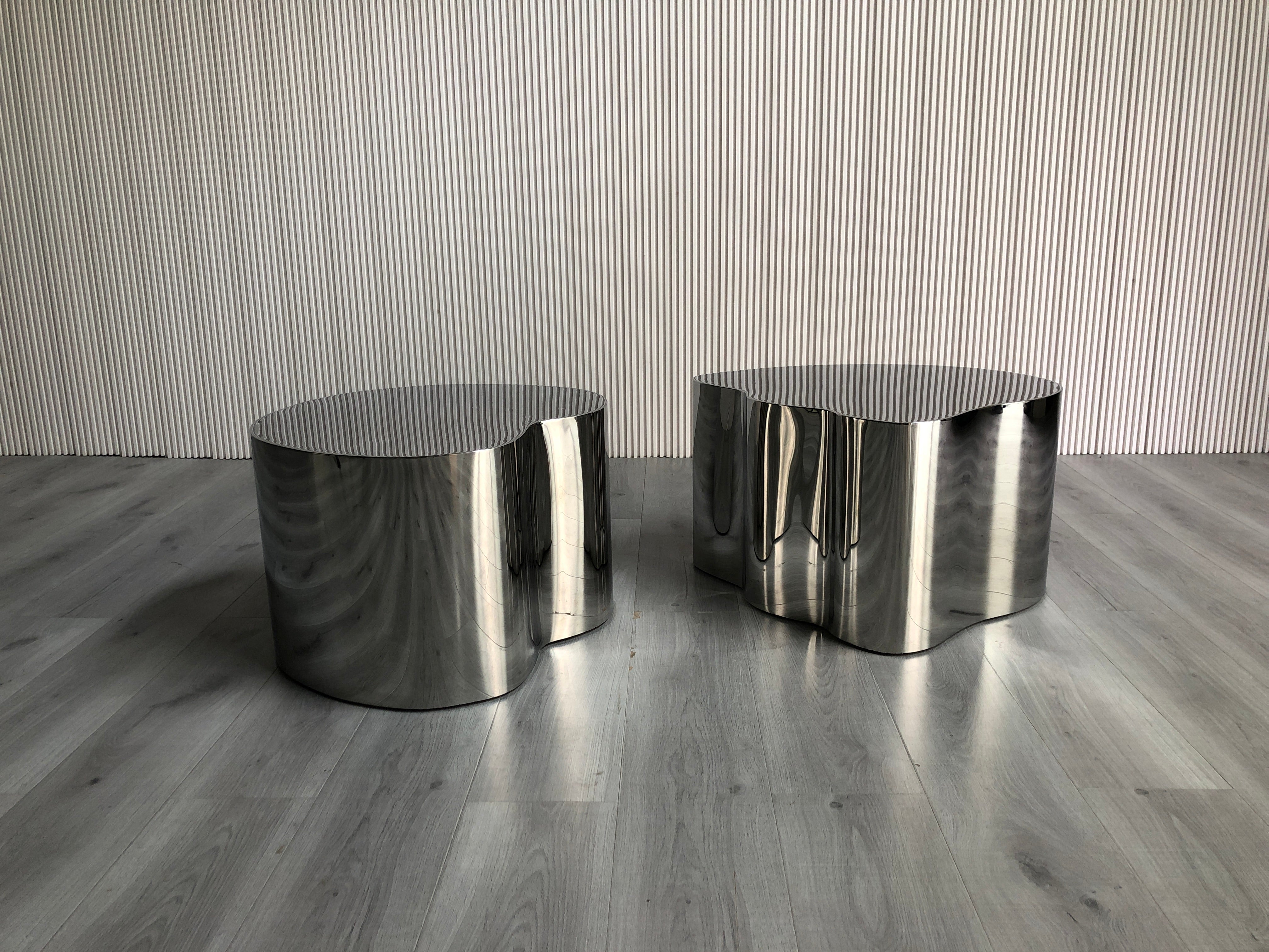 CJ-349 Shaped Irregular Stainless Steel Coffee Table