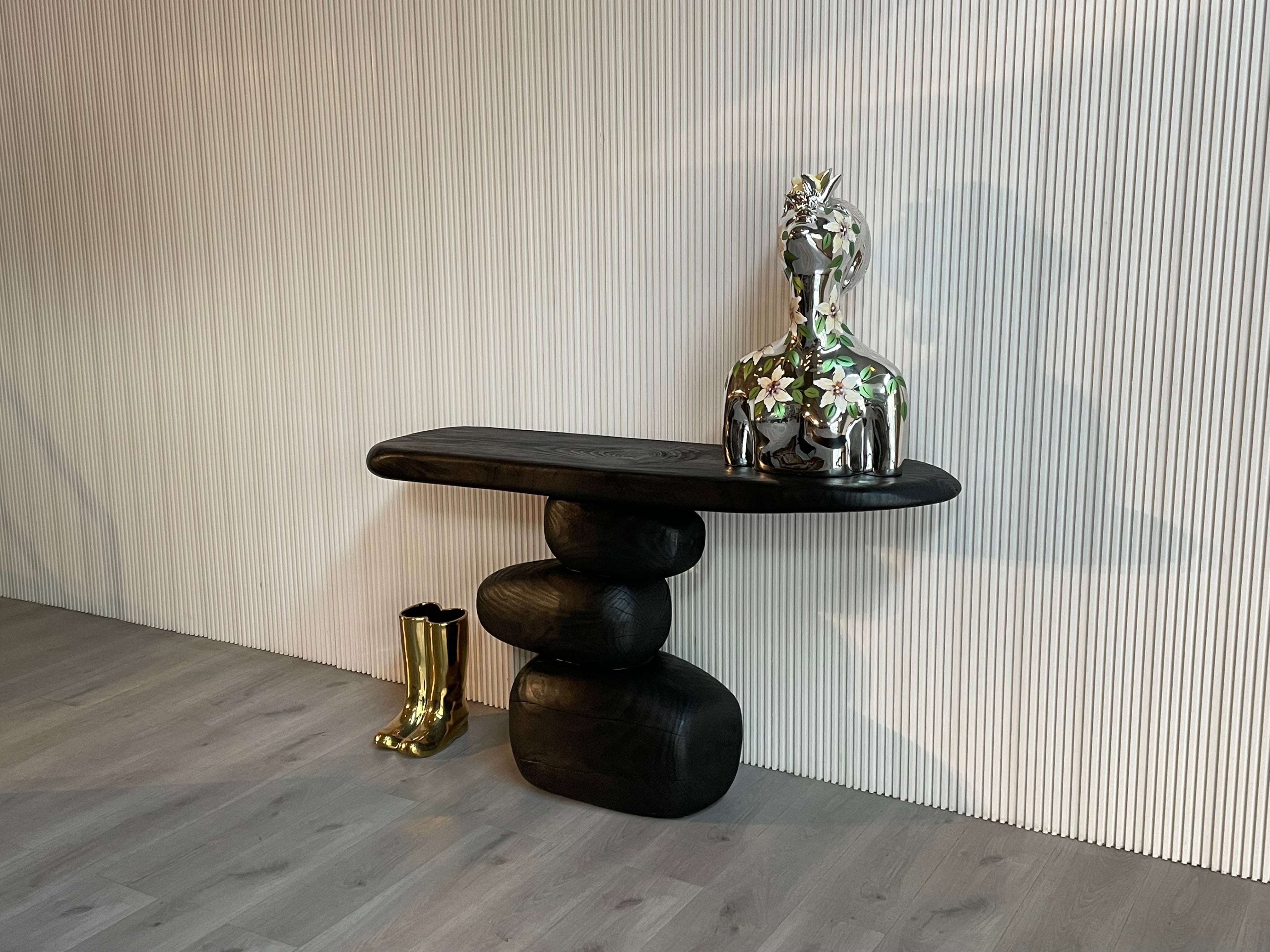 CZ-170 Balsam camphor solid wood irregular Console Table