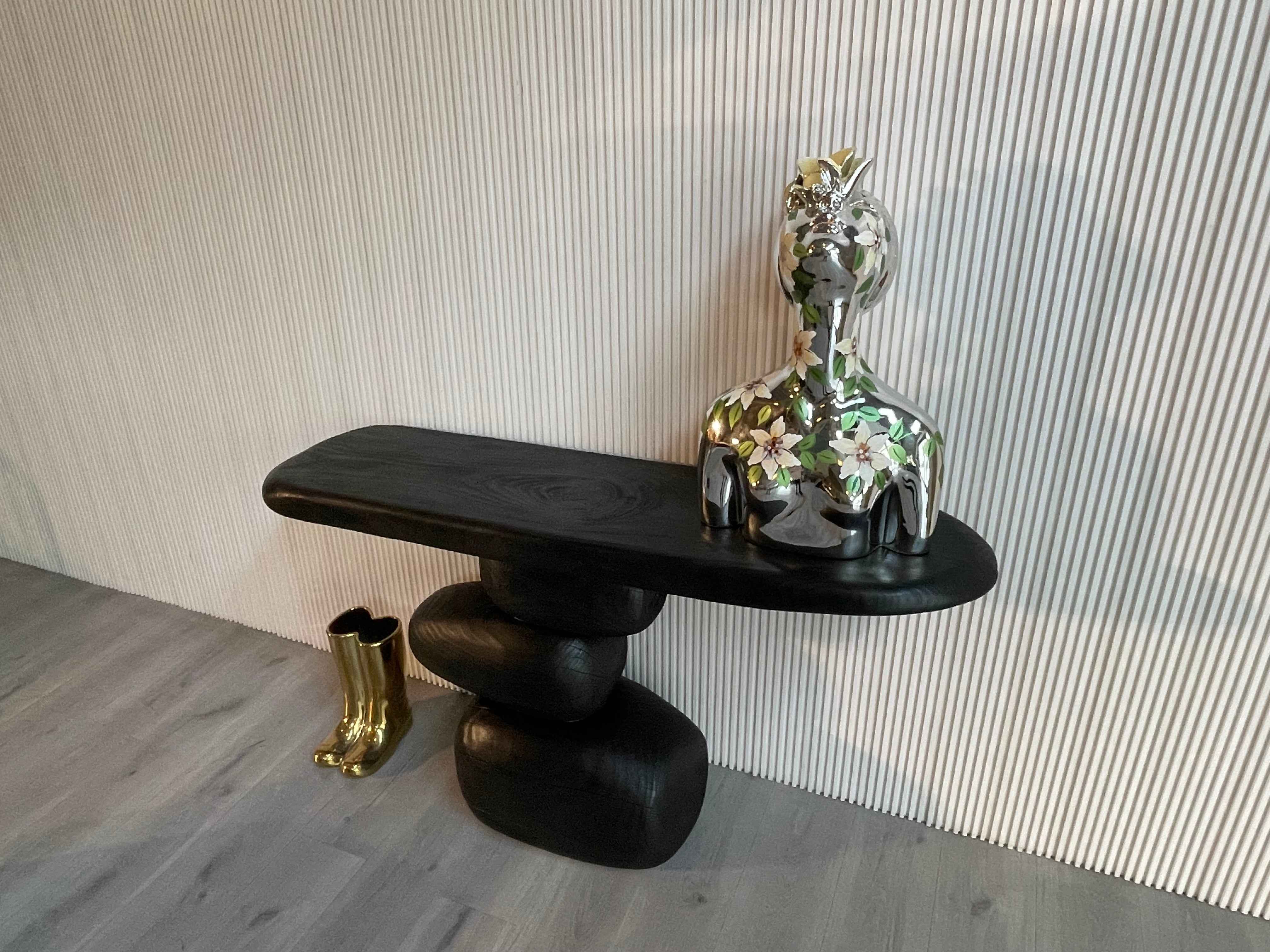 CZ-170 Balsam camphor solid wood irregular Console Table