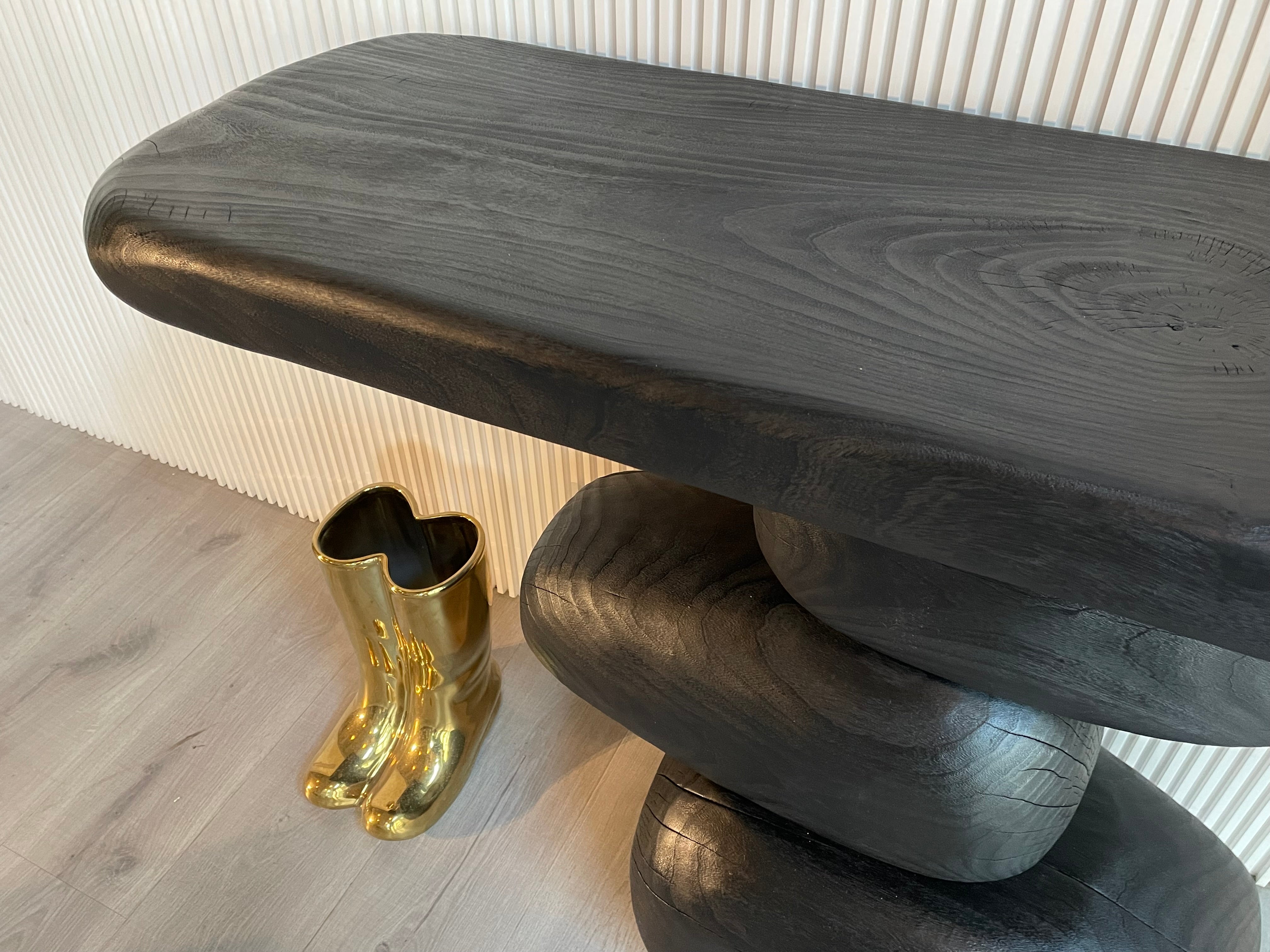 CZ-170 Balsam camphor solid wood irregular Console Table