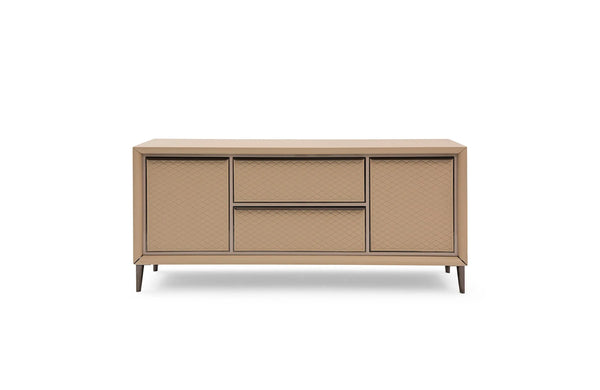 Chic Diamond Pattern TV Cabinet - Elevate Your Entertainment Space W008H12B Bentley TV Cabinet，sideboard W