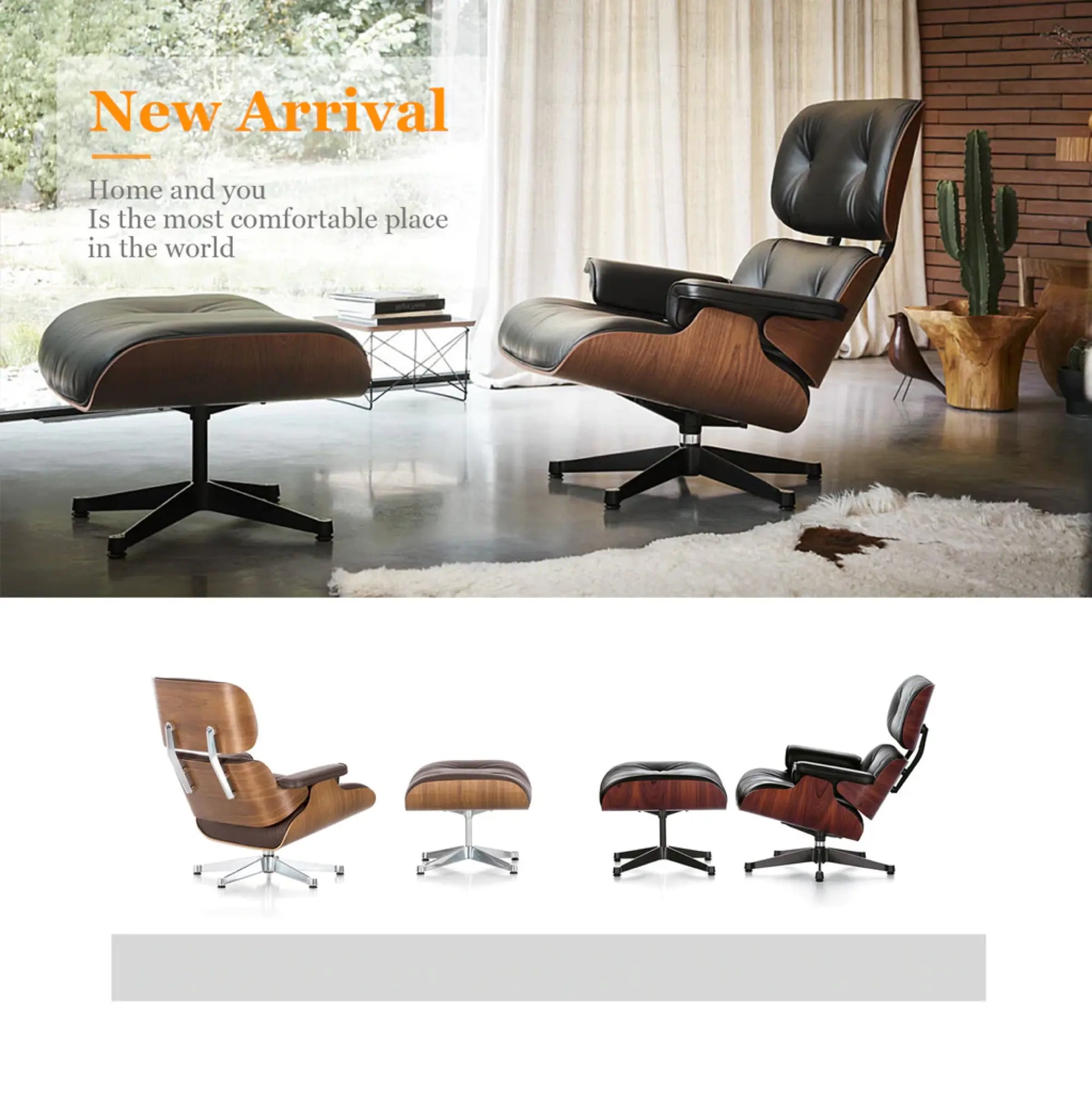 ChiuChiu Furniture Eames Chair XL-LUXURY LOUNGE CHAIR