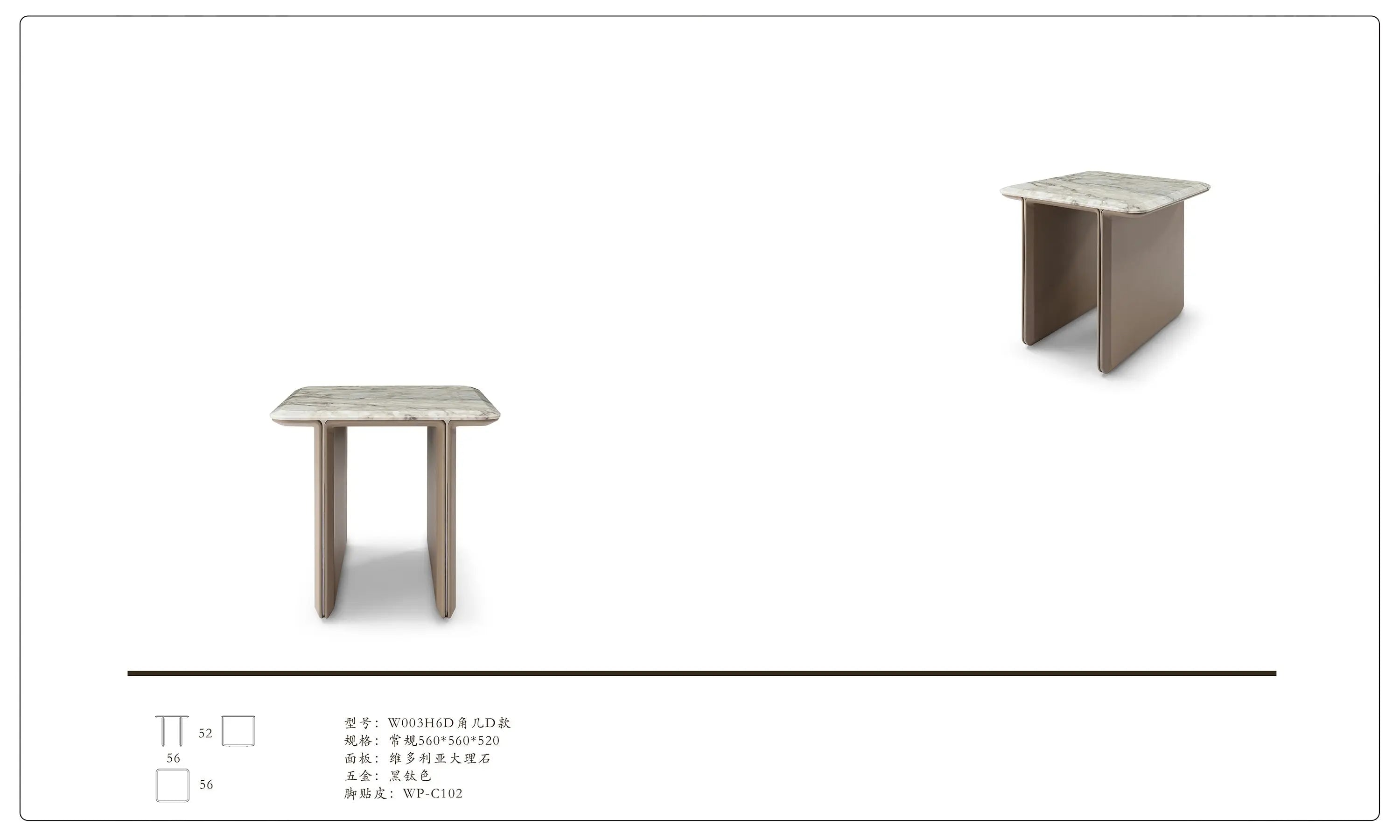 Classic light luxury style W003H6D Bentley style Tadley Coffee And Side Tables , Tea table Coner table W