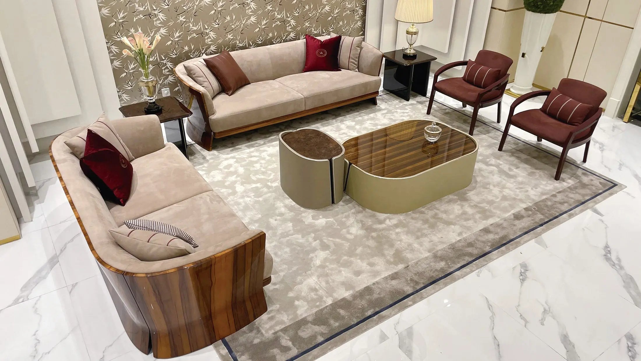 Classic light luxury style W003H6D Bentley style Tadley Coffee And Side Tables , Tea table Coner table