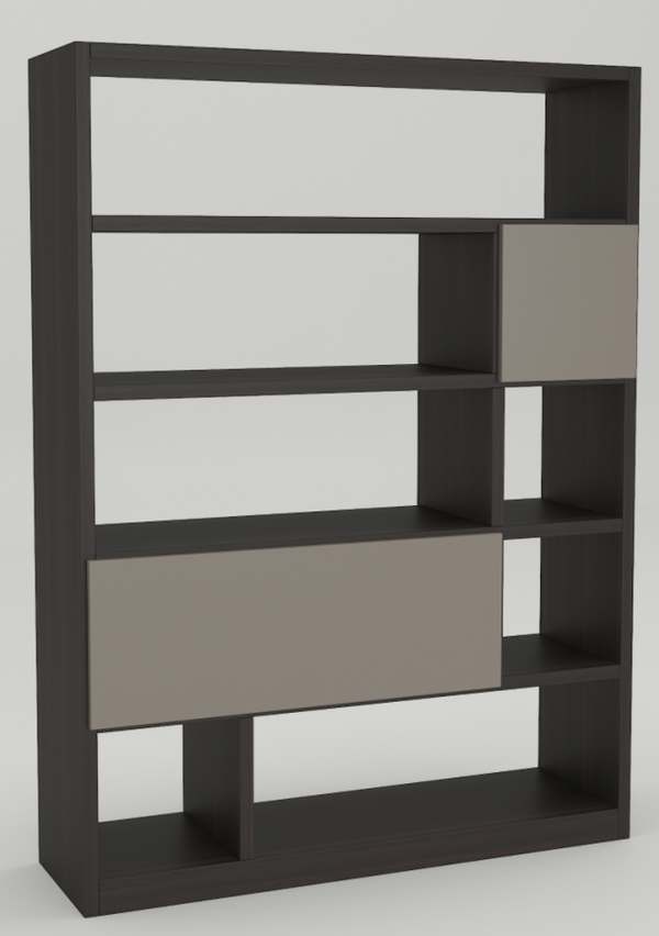 YS-SJ04-1 Minimalism Bookcase desk E1 grade MDF with smoked veneer