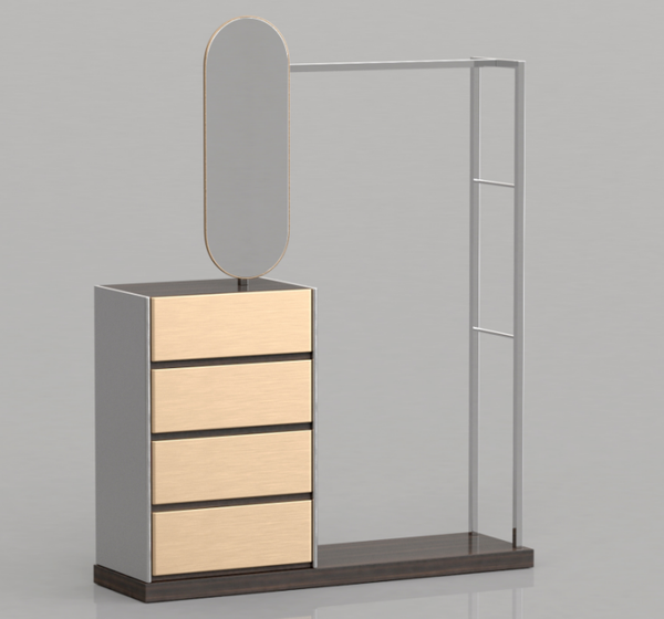 DF-8804 Minimalism Full-length mirror/coat rack