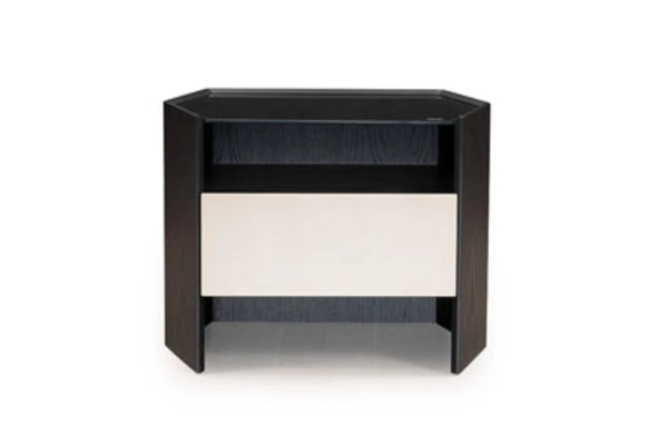 Contemporary Black HX5-1695-2 Bedside Table VV