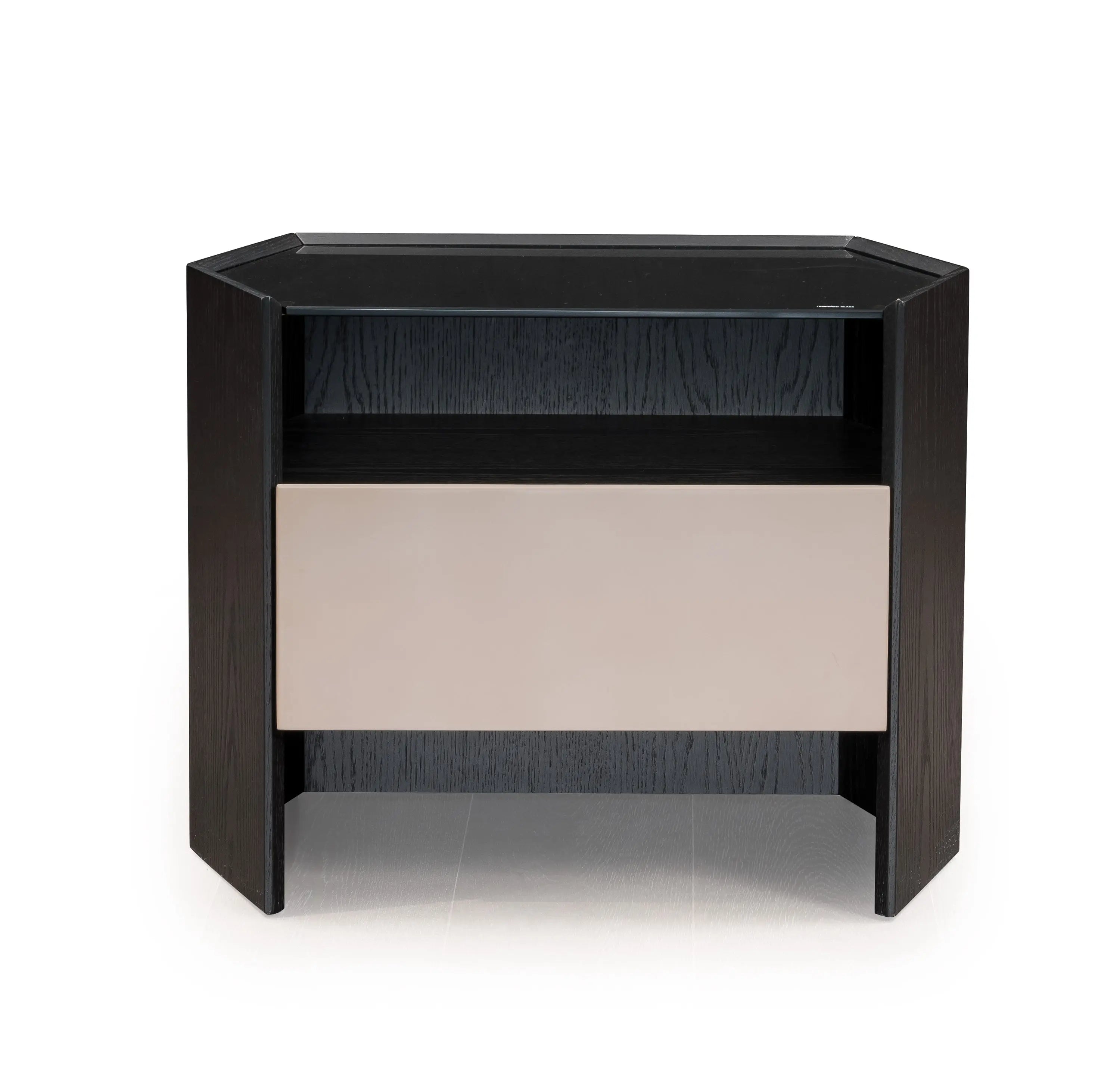 Contemporary Black HX5-1695-2 Bedside Table