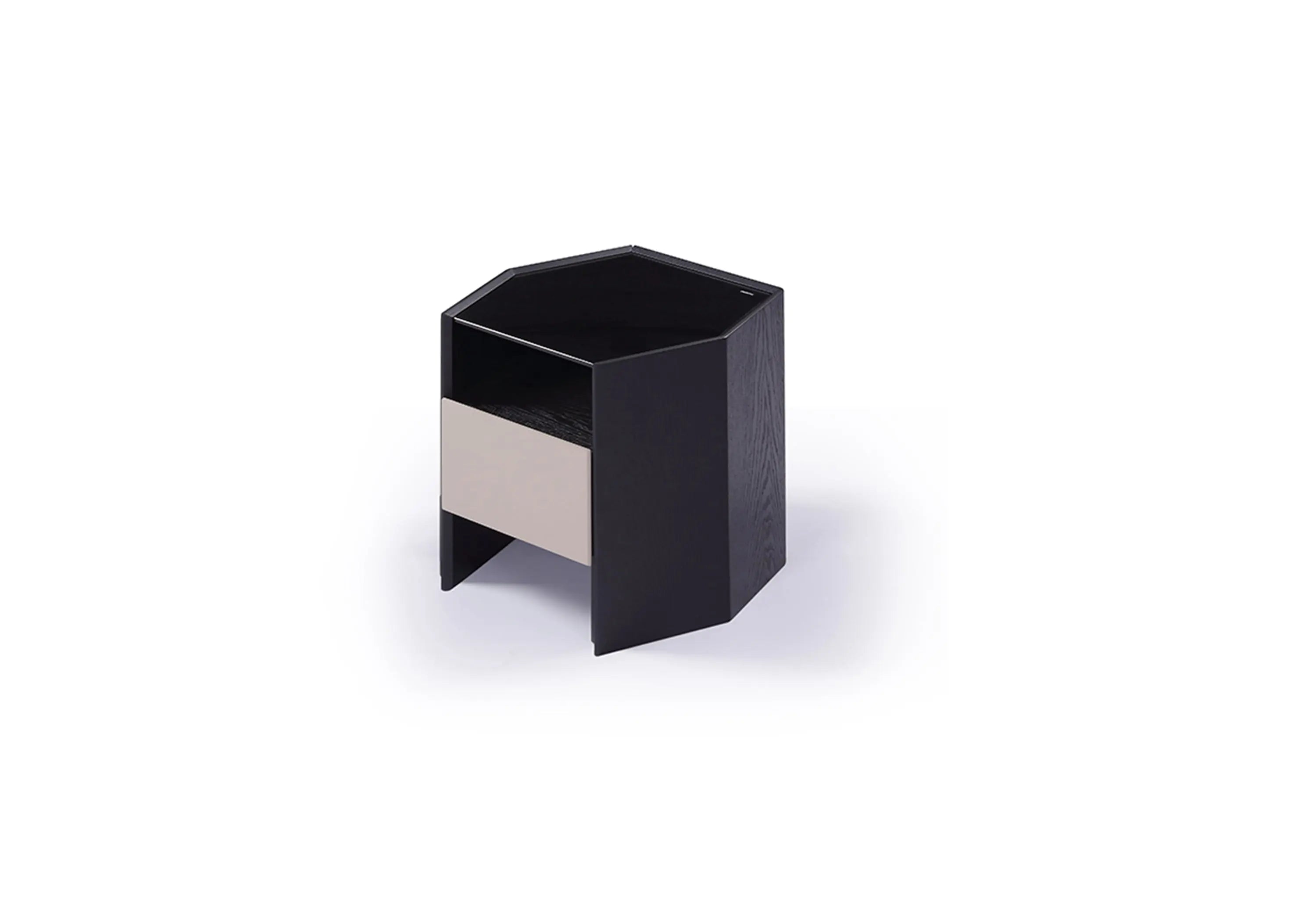 Contemporary Black HX5-1695-2 Bedside Table VV