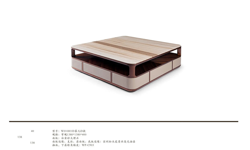 Contemporary marble coffee table  W010H1D Bentley Coffee Table Tea table Coner table W