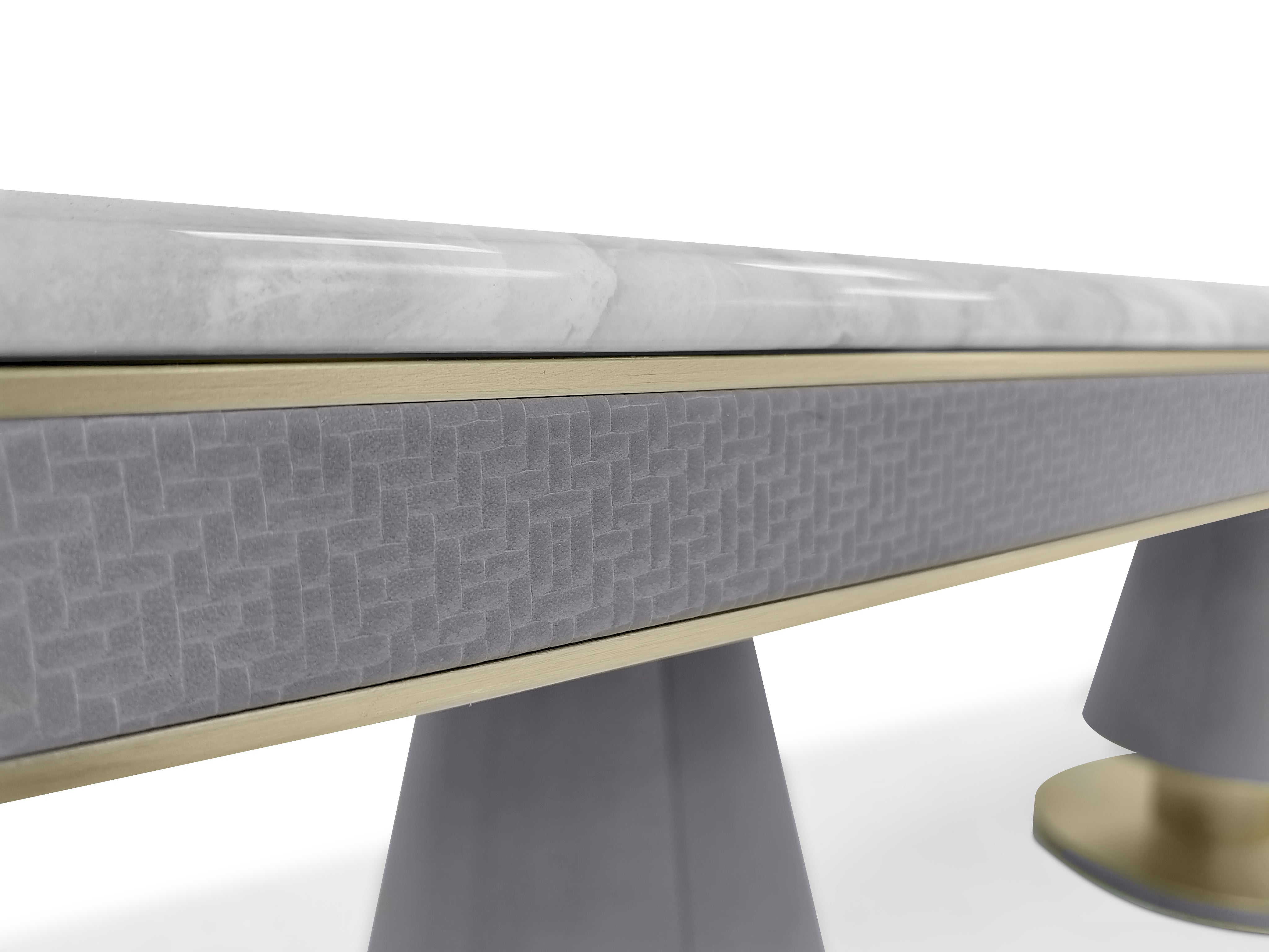 DA3-069-1  Long Dining Table luxury stone dining table - Chiuchiufurniture