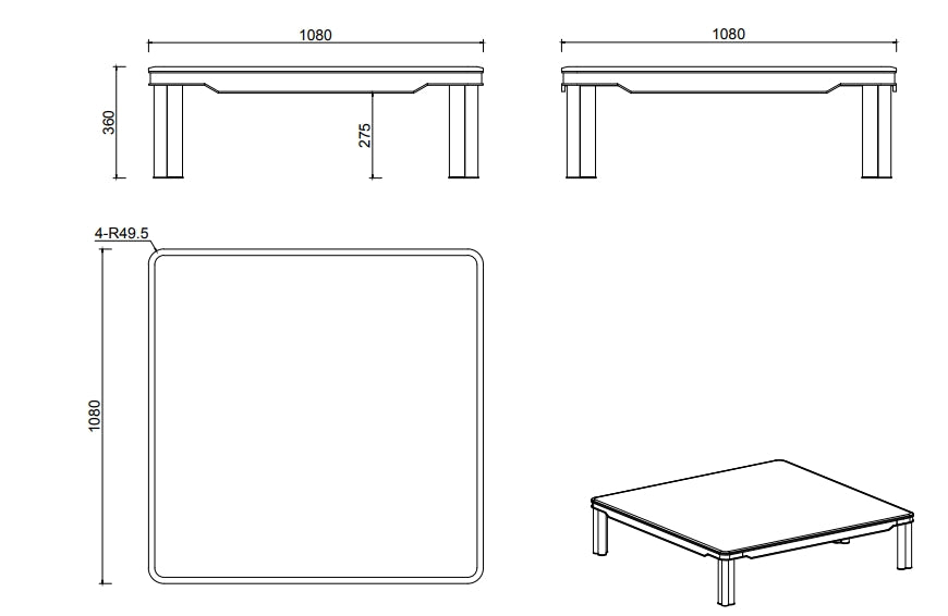 DC-056-1  Coffee Table - Chiuchiufurniture