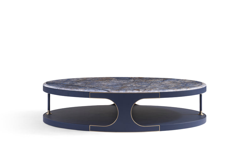 Light Luxury Modern Marble Hollow Oval DC3-018-1 Coffee Table DD