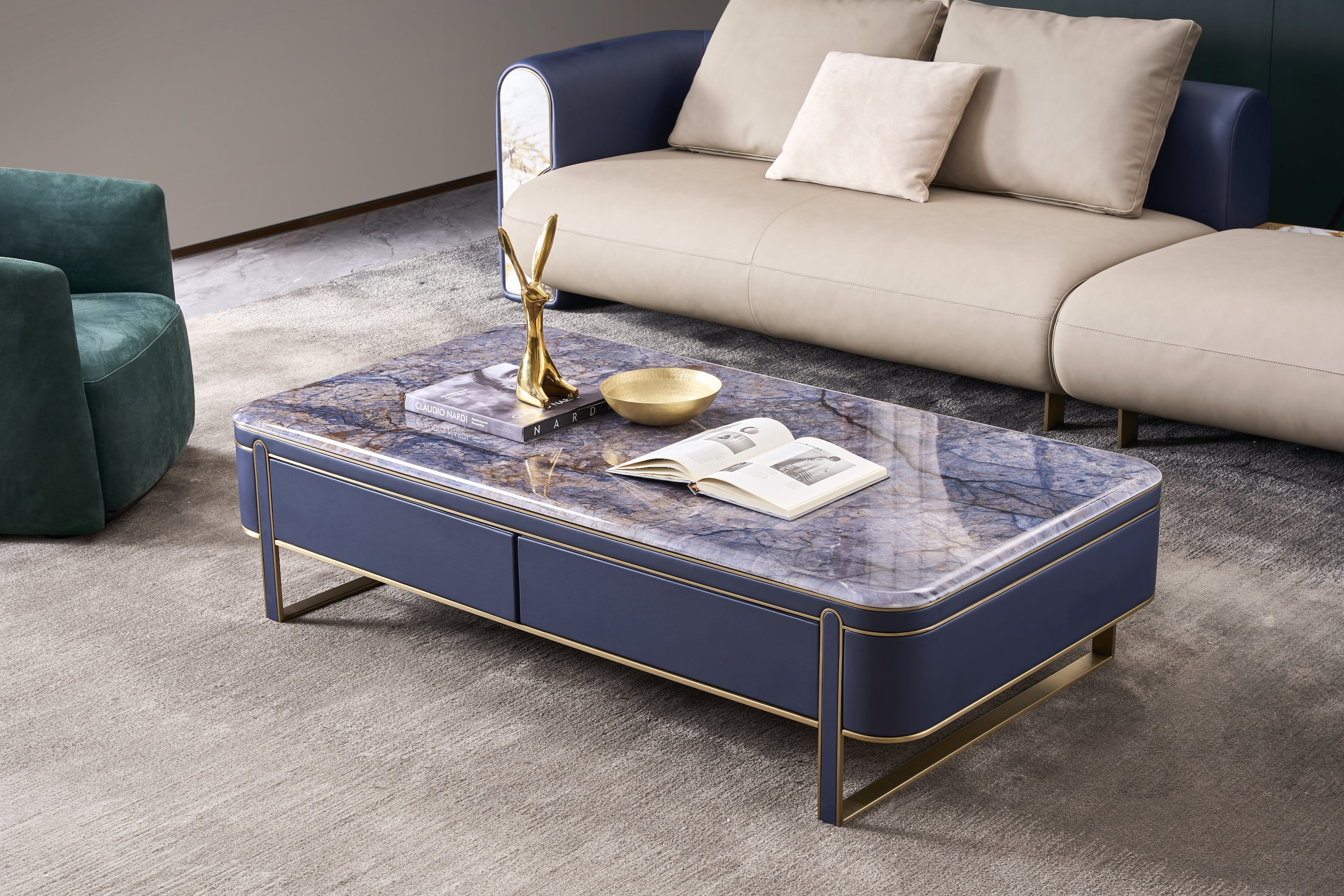 Modern Fashion Square Luxury Stone DC3-057-1  Tea Table DD