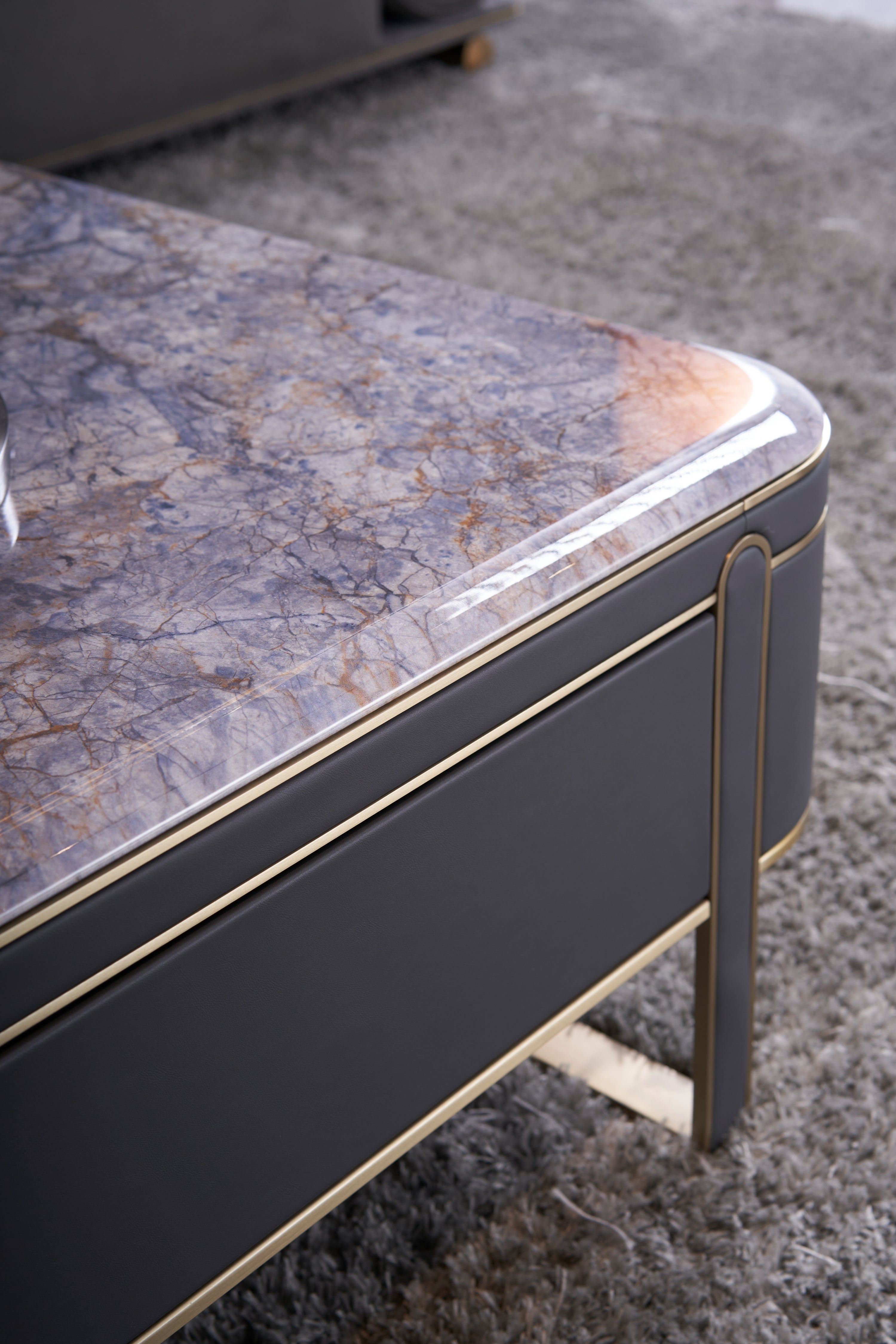 Modern Fashion Square Luxury Stone DC3-057-1 Tea Table
